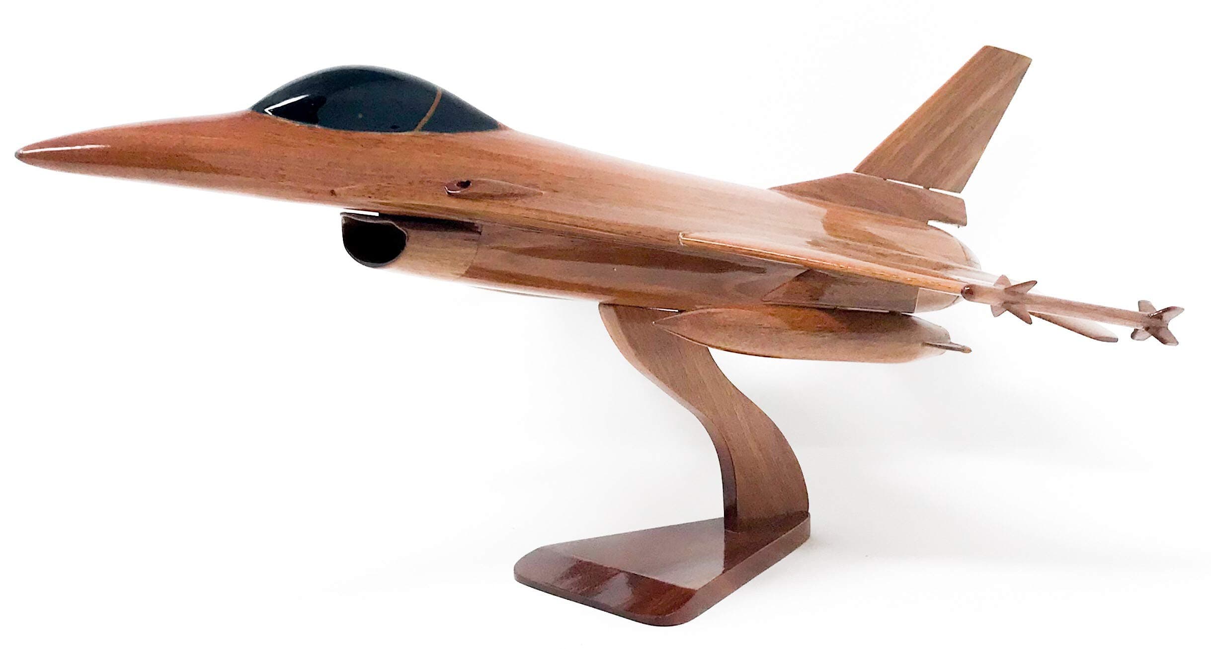 F-16 Falcon Airplane Wood Model