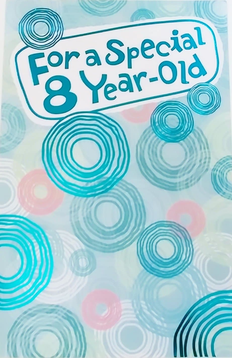For a Special 8 Year Old - Happy 8th Birthday Greeting Card - "Eight is Awesome"