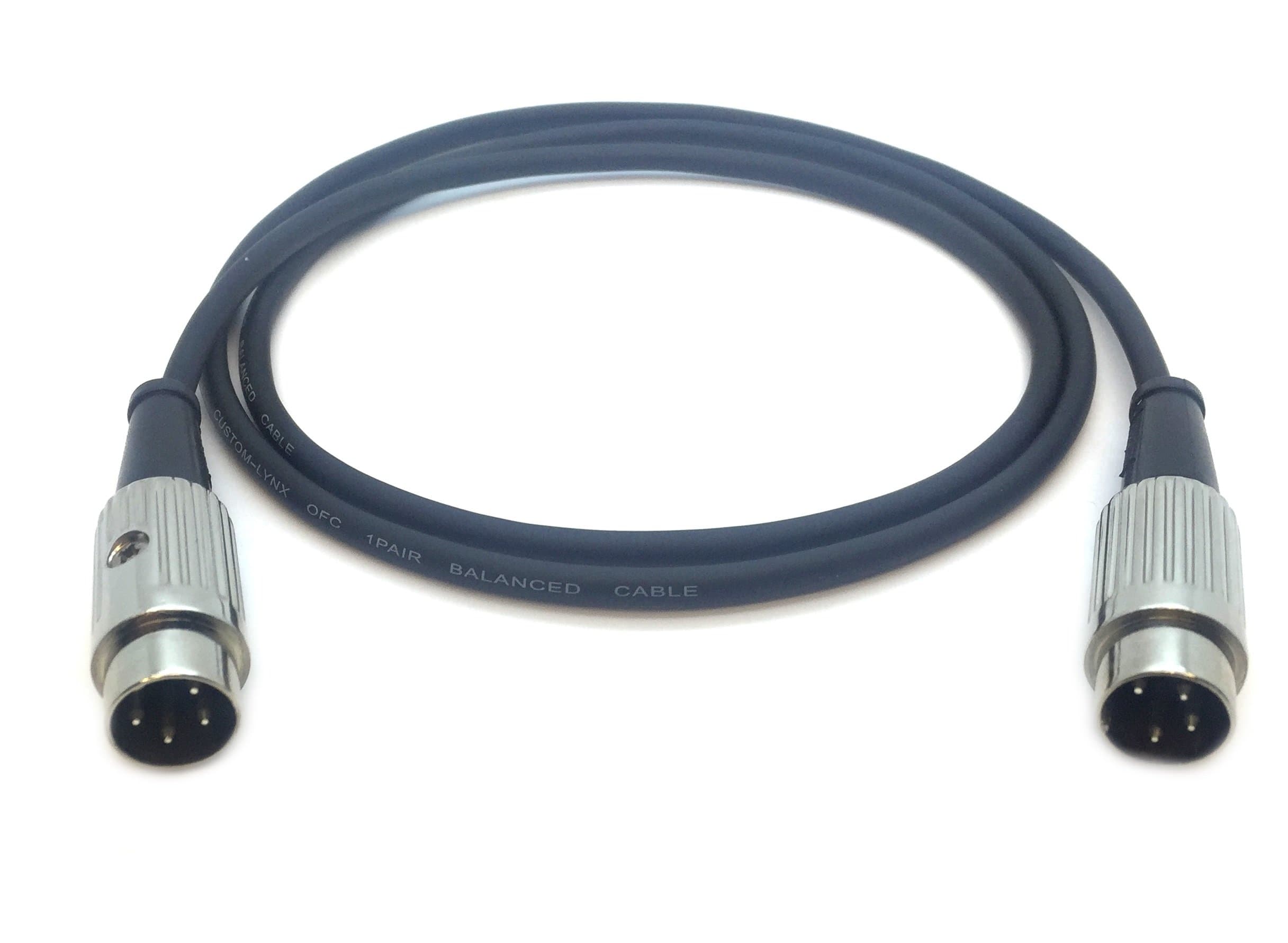 4 Pin DIN to 4 Pin DIN Interconnect Cable Quad 33 44 303 405 405-2 PRO Deltron (7 Metre)