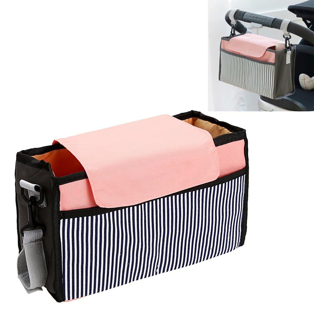 Dubens multi-pocket organiser bag with shoulder strap for buggy, pram