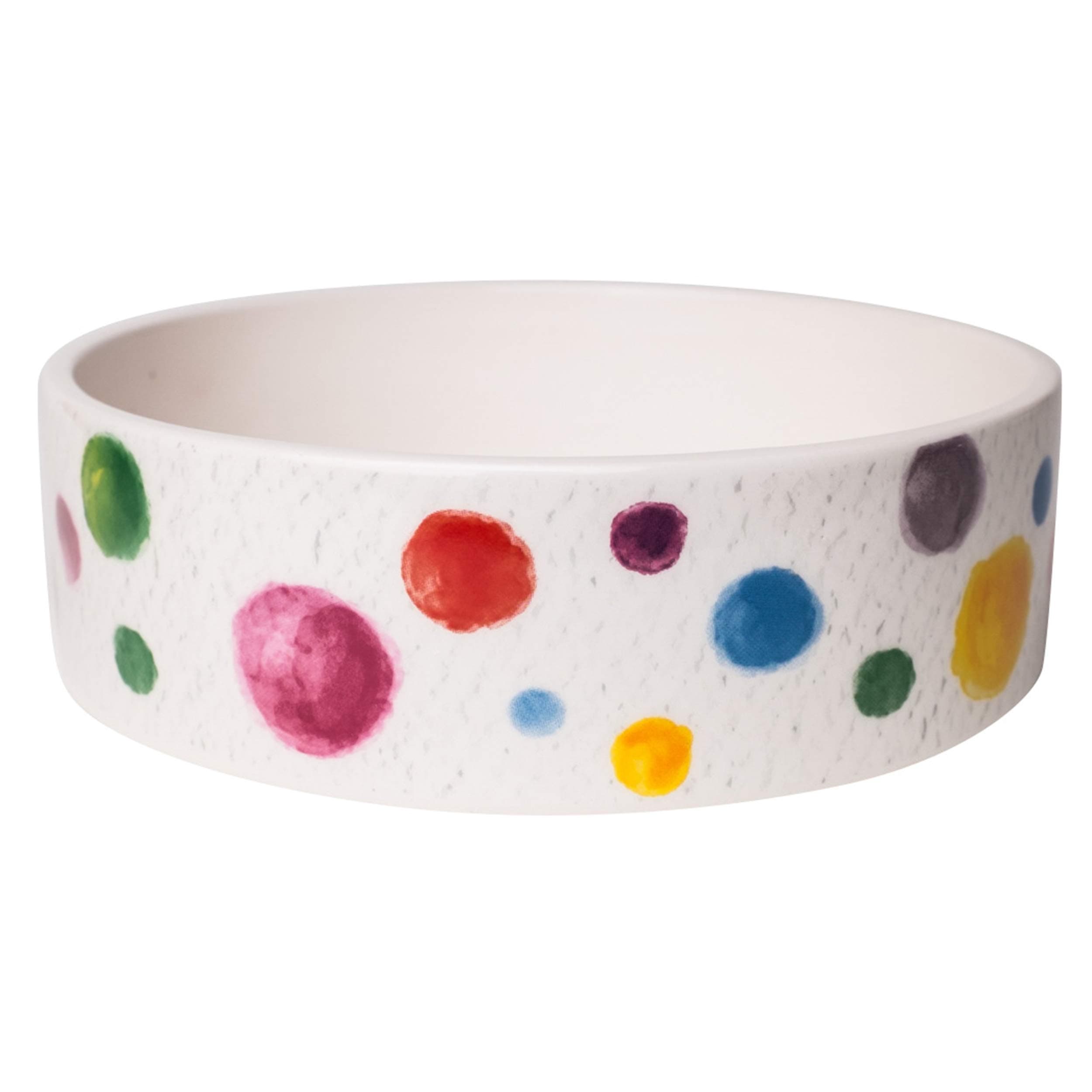 Park Life Designs Medium Pet Bowl, Boavista Pattern, 6-1/4 inch Heavyweight Ceramic Dish Stays Put, Microwave and Dishwasher Safe