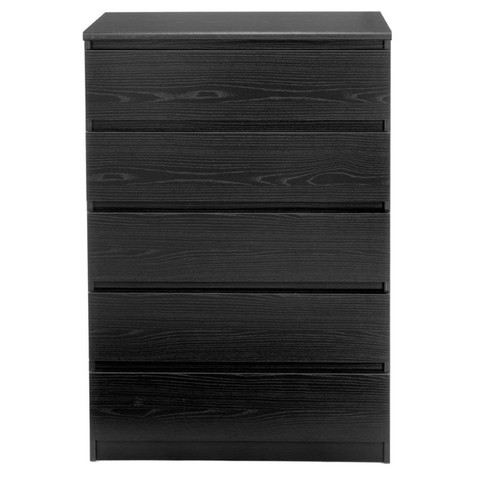 Scottsdale 5-Drawer Dresser (Black)