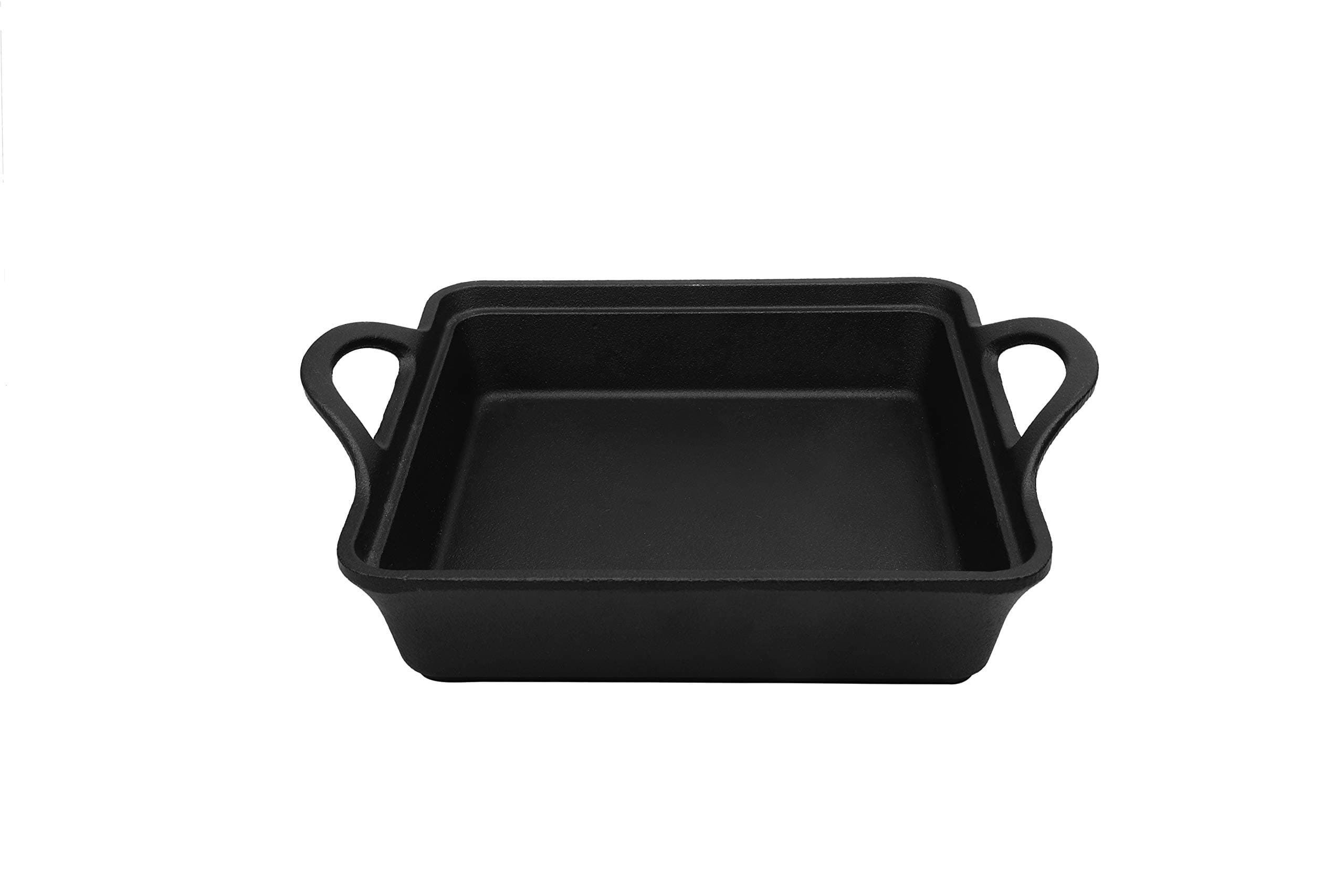 Alpha Global Cast Iron Nonstick Baking Square Dish Black 10.5 Inch