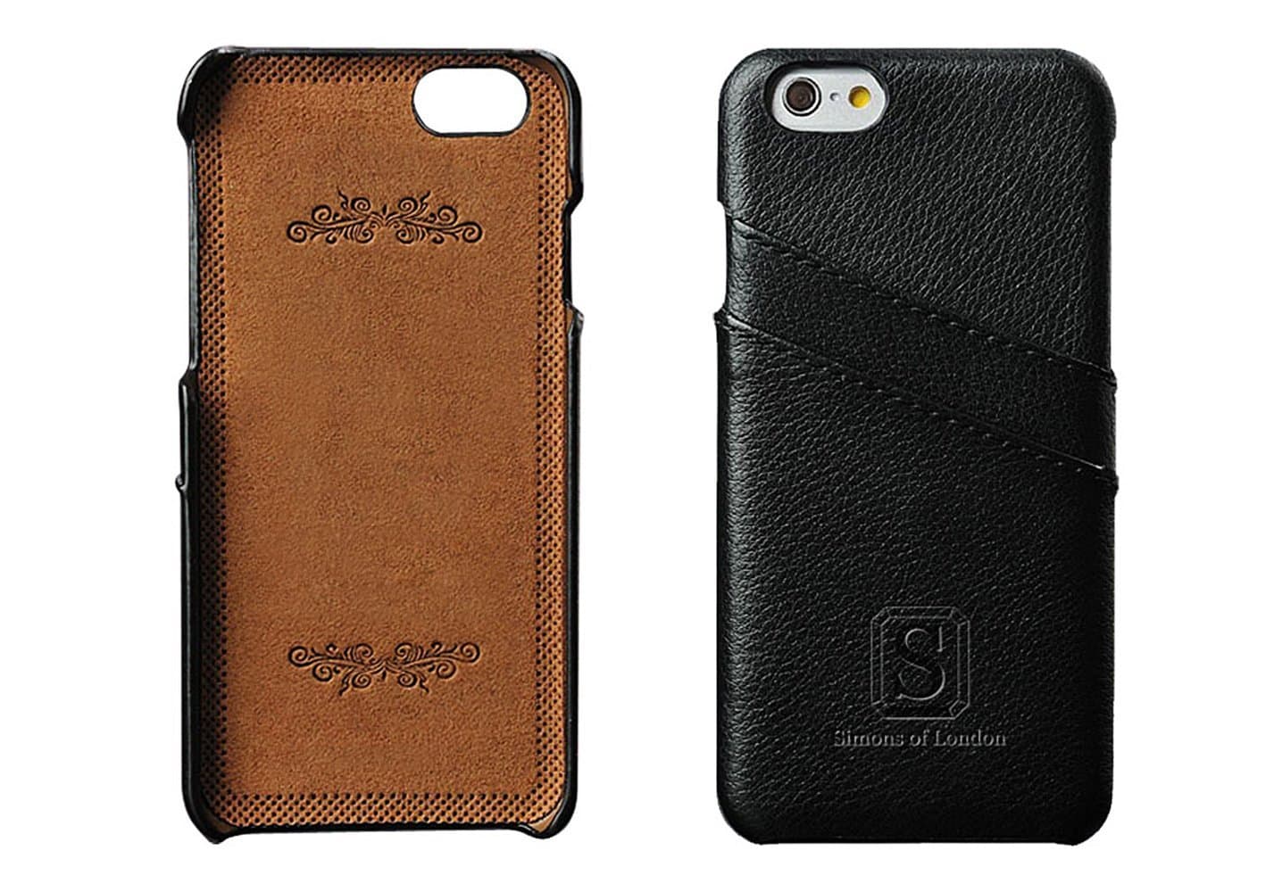 iPhone 6 Plus Coated Leather Case with Slots for Bank Cards, Ultra Slim Cases by Simons of London