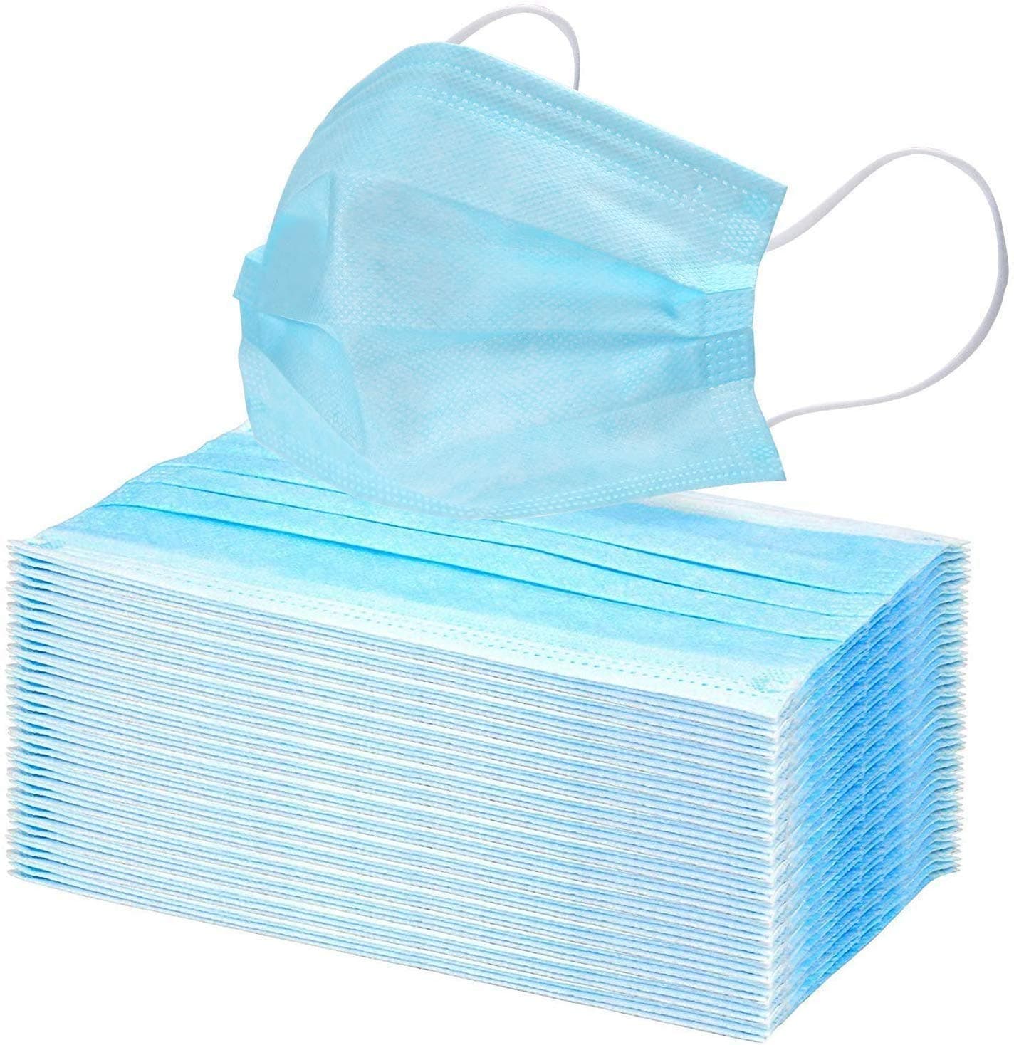 50 Pcs Disposable -3 Ply Comfortable -Anti Dust Breathable