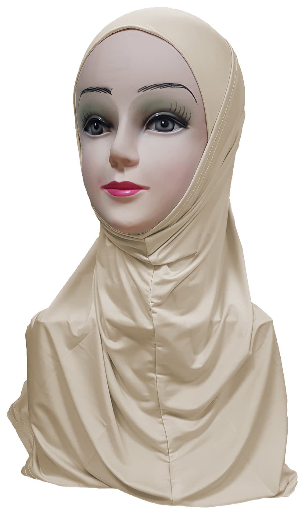 Women's Silky Amira Hijab Two Piece - Plain Color