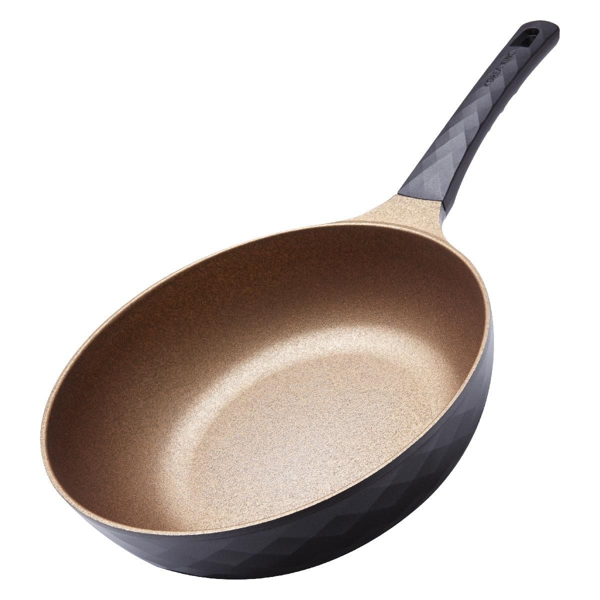 Korea King Diamond Series Marble Nano and Titanium Coating Bread Cooking Without Oil Width 28 cm. + free Flipper Used in Frying by Korea King