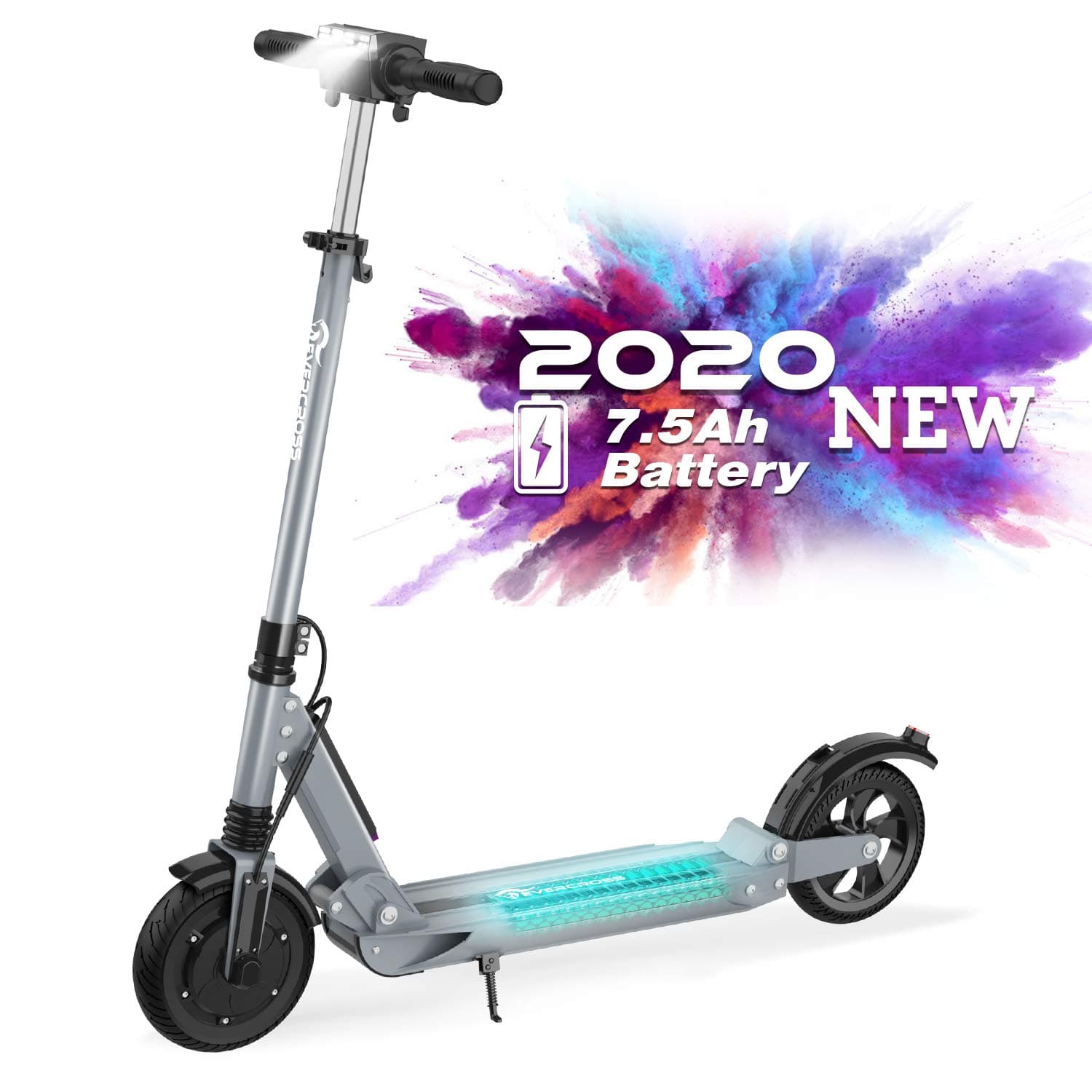 RCB Electric Scooter Folding Scooter Maximum speed 30km / h, 350W Motor, Anti-Skid Tire and LCD Screen, Waterproof, For Adults and Teenagers