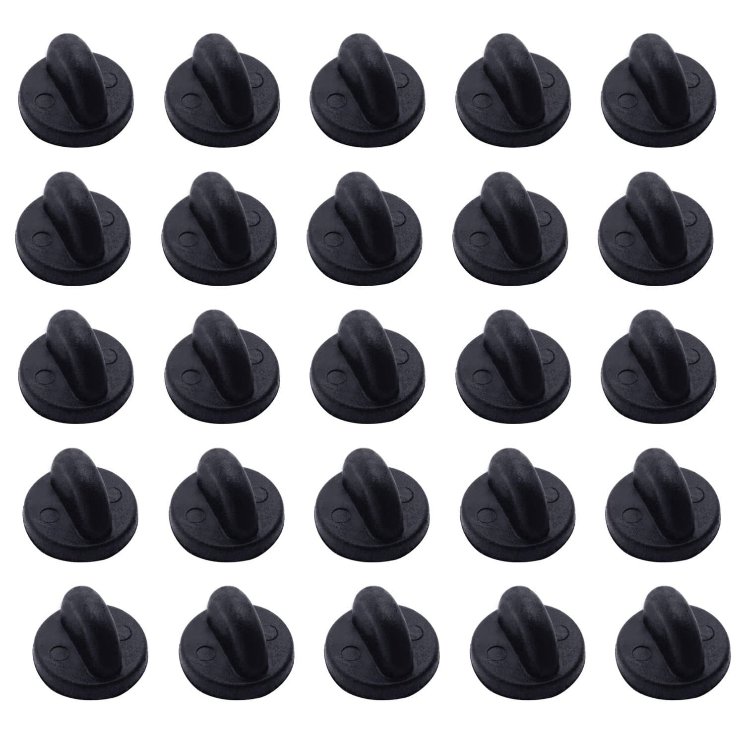 200 Pack PVC Rubber Pin Backs, Doubletwo Pin Keepers for Tie Tack Butterfly Clutch Keepers Replacement Uniform Badge Comfort Fit Tie Tack Lapel Pin Backing Holder Clasp