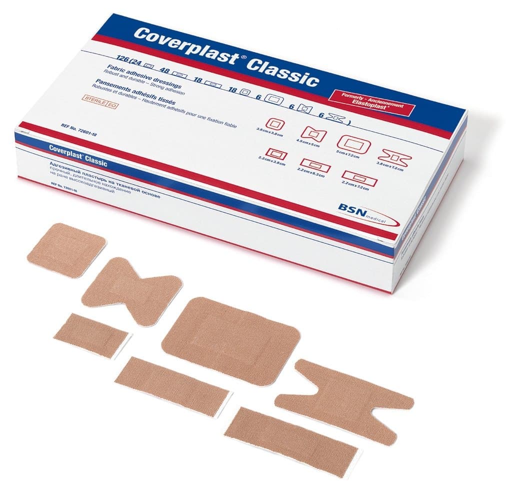 Coverplast Classic Assorted Fabric Plasters - Pack of 126
