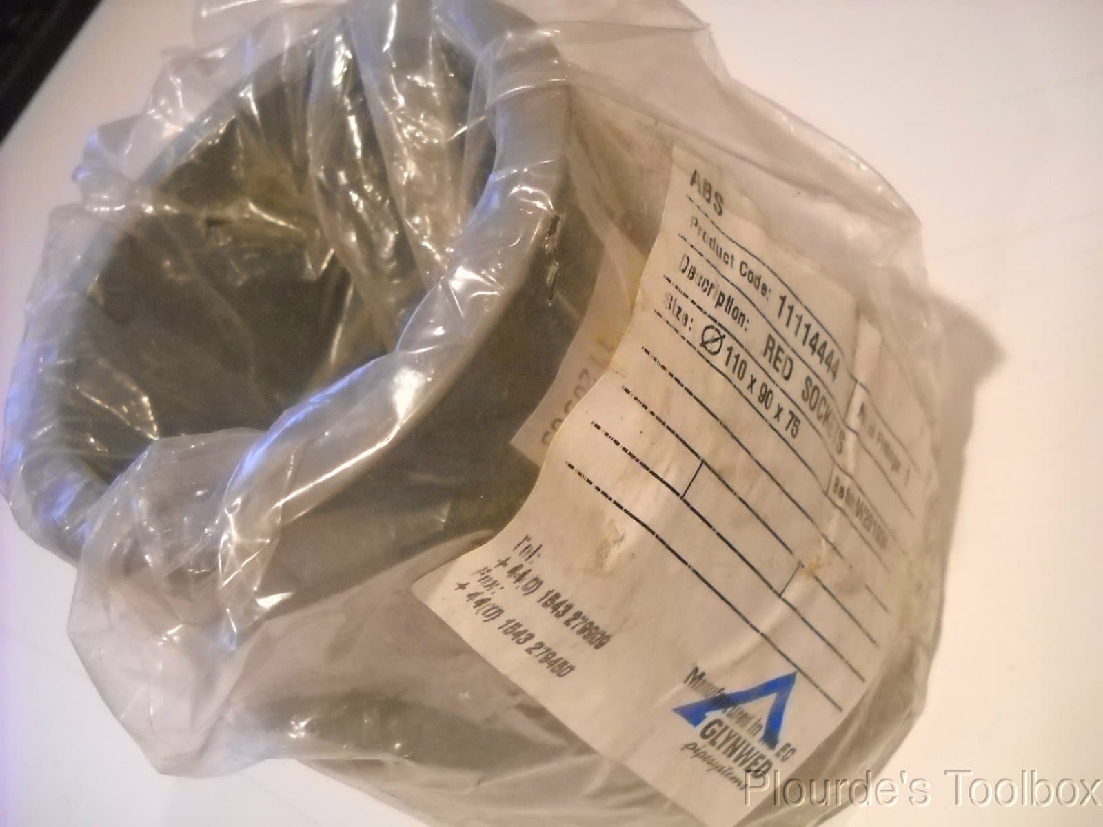 Durapipe Glynwed ABS 110 x 90 x 75mm Reducer Socket Fitting, 11114444