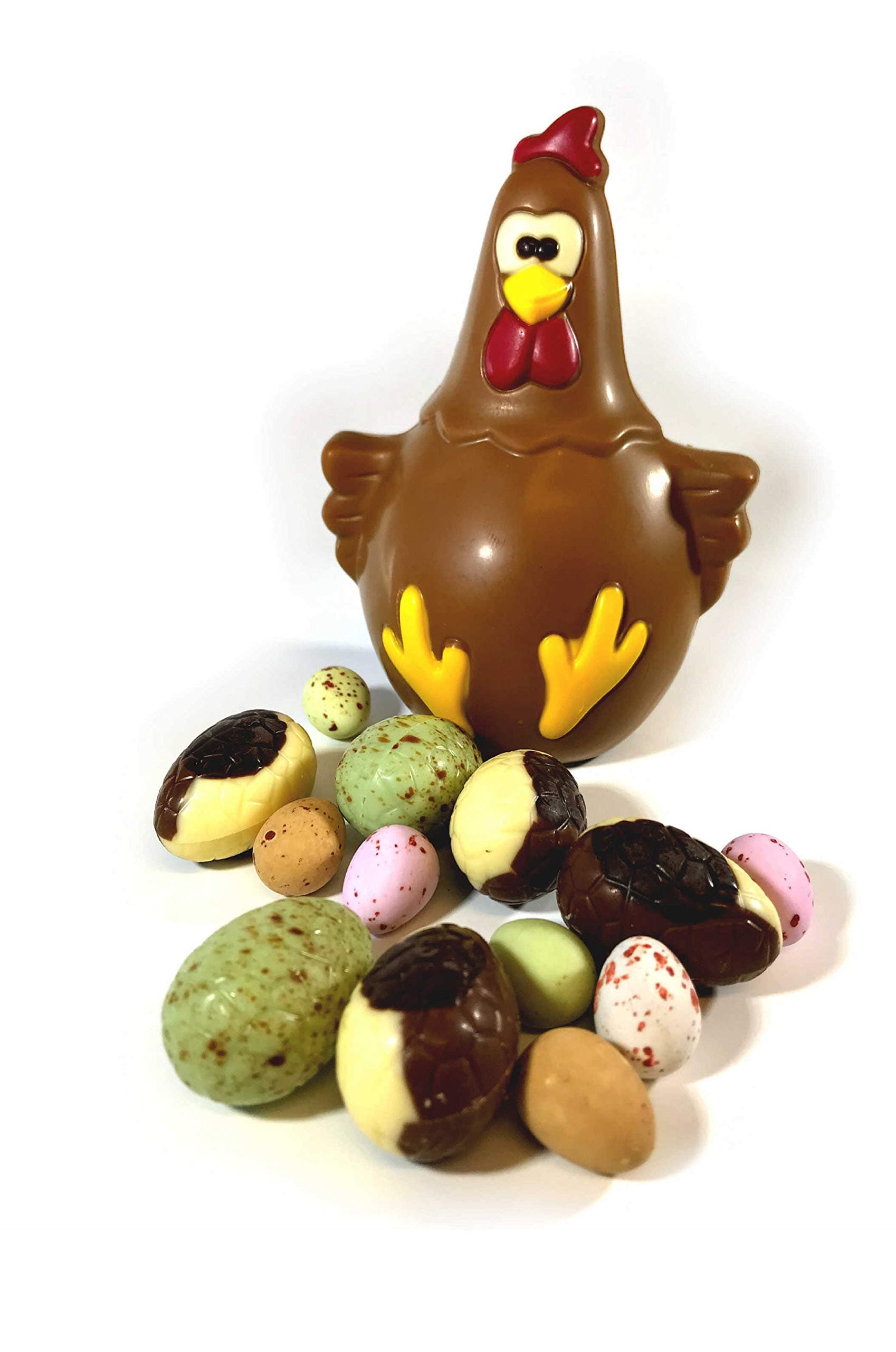 Martins Chocolatier Chocolate Easter Hen and Chocolate Eggs (1)