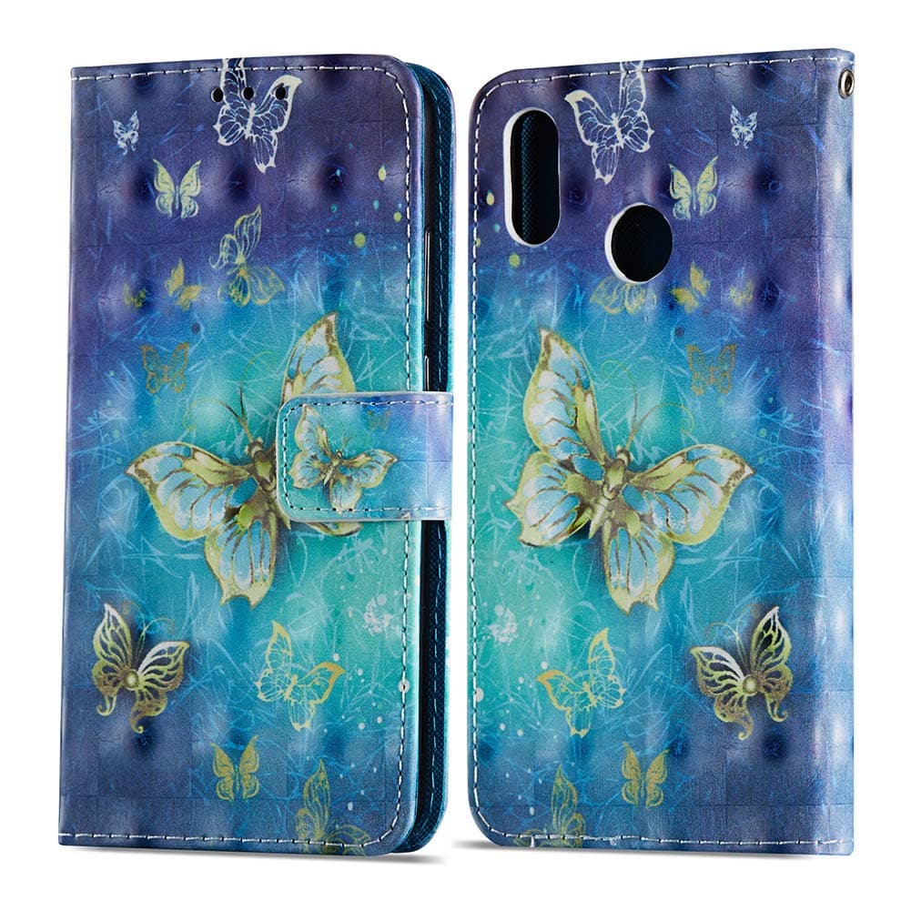 Huawei P20 Lite Case, Premium Leather Flip P20 Lite Phone Cases Wallet Protective Cover for Huawei P20 Lite/Huawei Nova 3E 5.84 Inch - [NOT for Huawei P20 / P20 Pro]