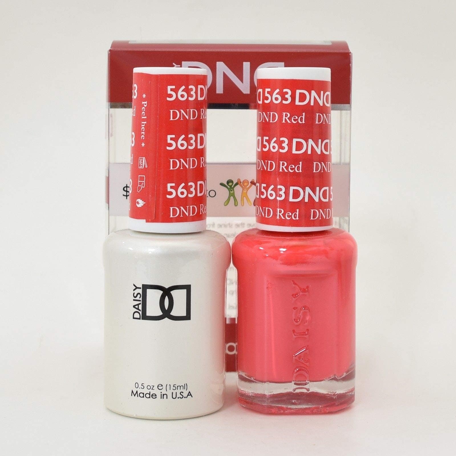 DND Gel & Matching Polish Set (563 - DND Red)