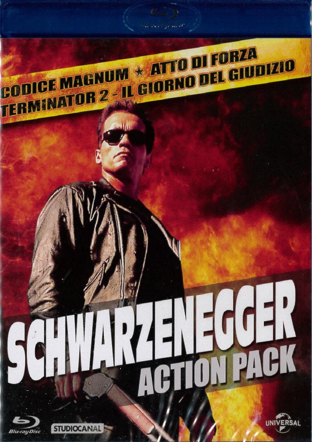 schwarzenegger - action pack (3 blu-ray) box set BluRay Italian Import
