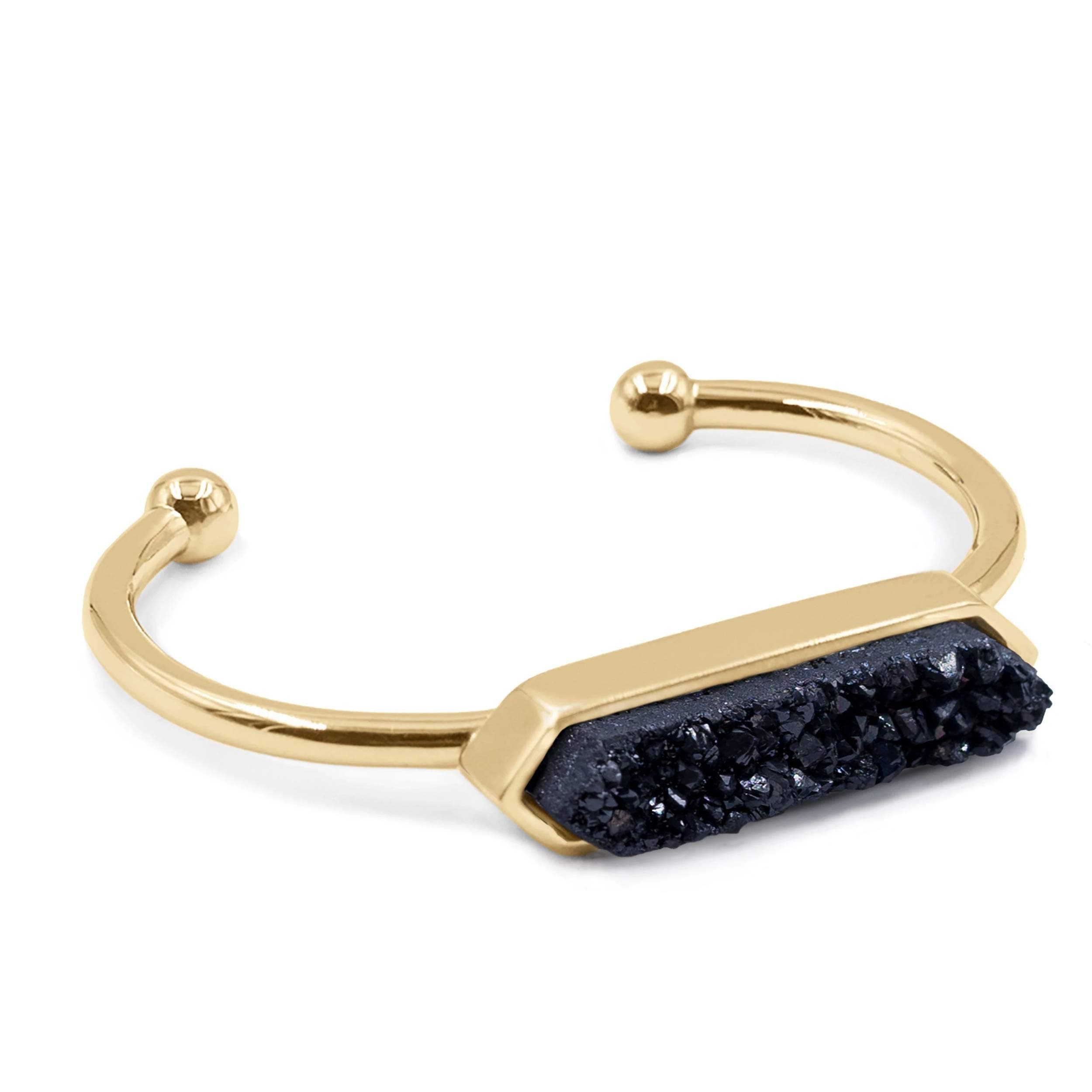 Kinsley Armelle Bangle Collection - Raven Quartz Bracelet