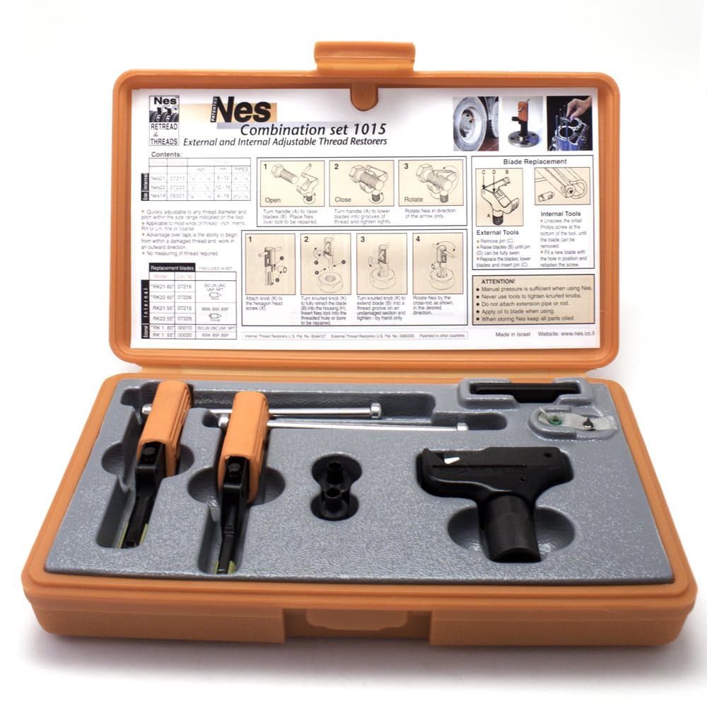 Combination Thread Repair Set - External 6-19mm 1/4-3/4 In, Internal 8-16mm 5/16-5/8 In