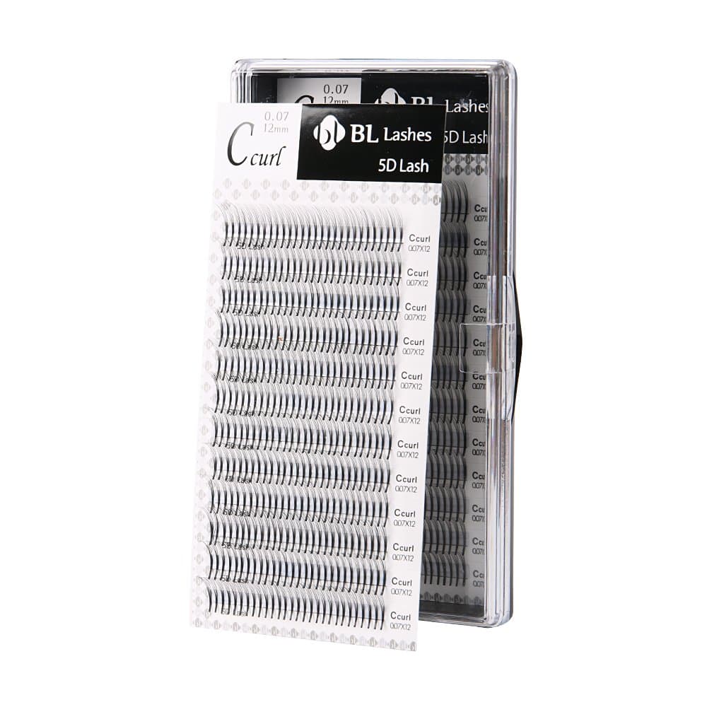 Eyelash Extension BL Lash 5D Volume Lash C Curl Thickness 0.07mm (0.07X10mm)