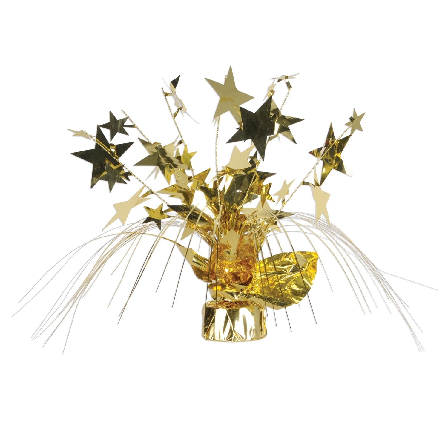 Beistle 11-Inch Star Gleam 'N Spray Centerpiece