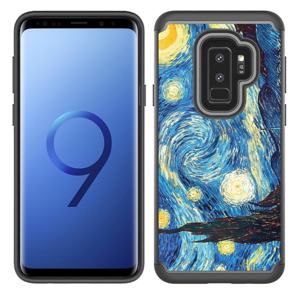 Corpcase - Hybrid Case for Galaxy S9 - Starry Night / Unique Case With Great Protection