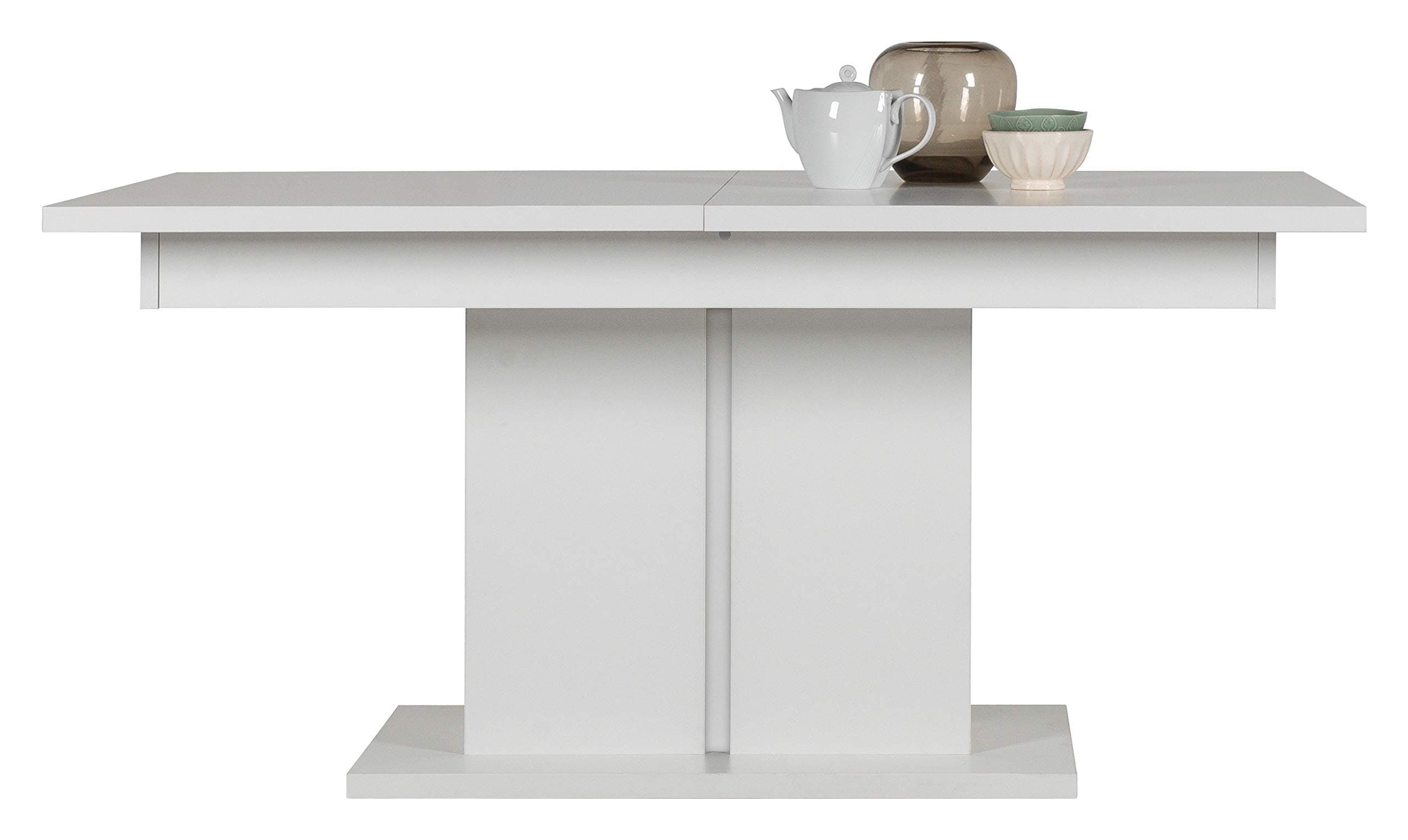 Lancashire Furniture White Extendable Dining Table