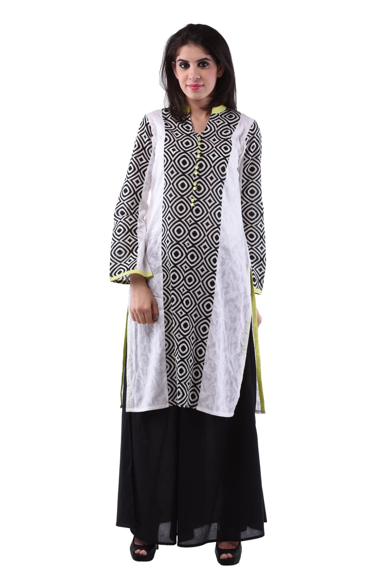 aarr Women's Plazo Set/Cotton & Full Sleeves Kurta