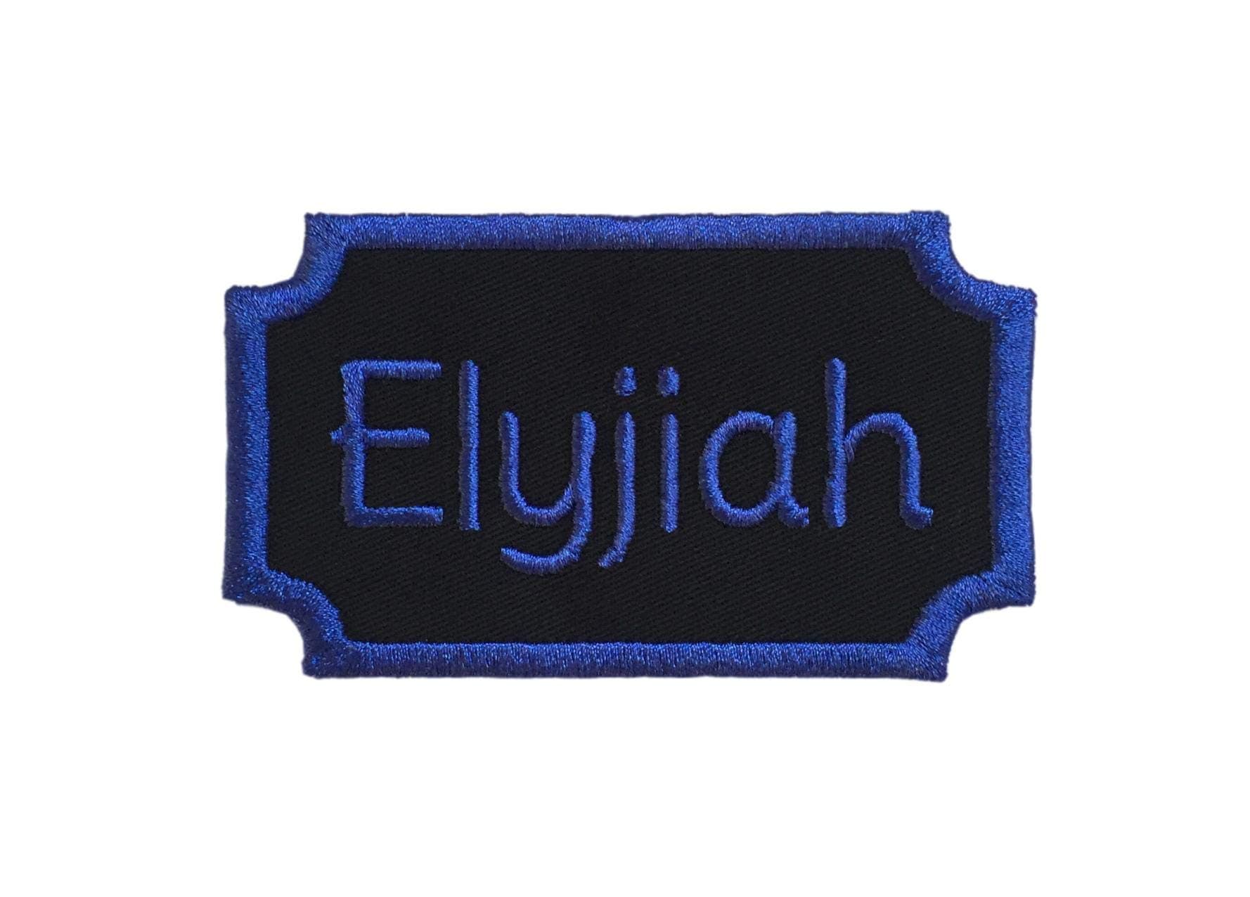 Custom Embroided Name Plate/Patch Applique Tag - Iron Or Sew On - Choose Your Thread Color!