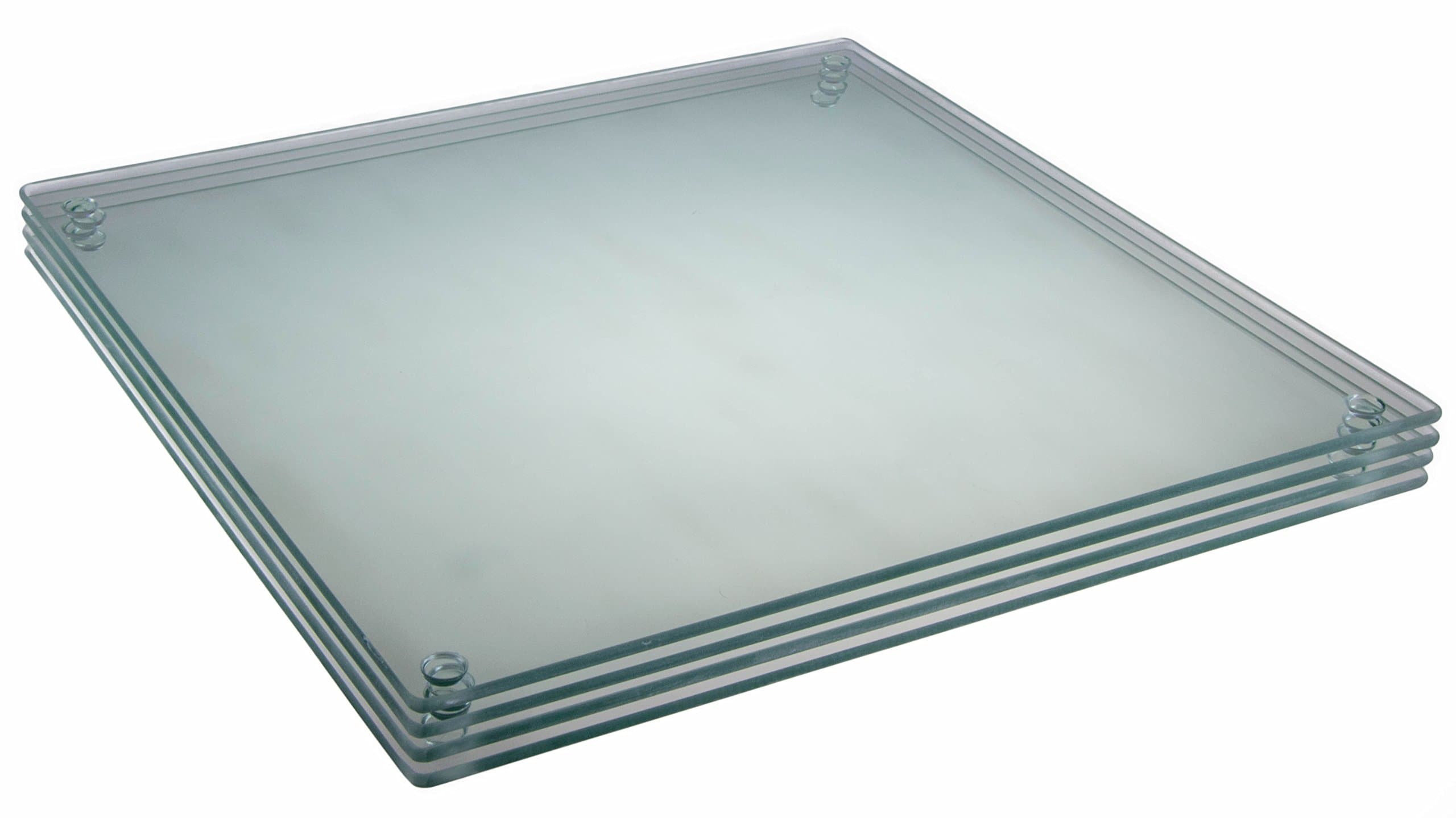 clever chefPremium Tempered Glass Cutting Board Bundle 4 Pack - 30 cm x 30 cm