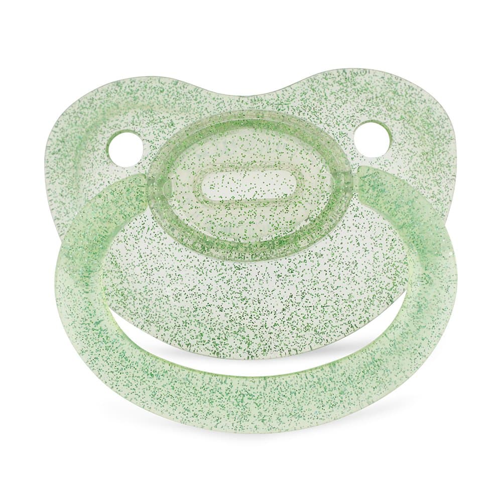 Adult Deep Green Glitter Dummy/Pacifier