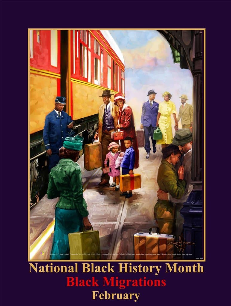 Black History Month Poster Black Migrations (B19)