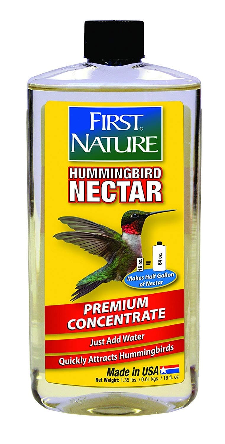 First Nature 3052 Clear Hummingbird Nectar, 16-Ounce Concentrate - 4 Pack