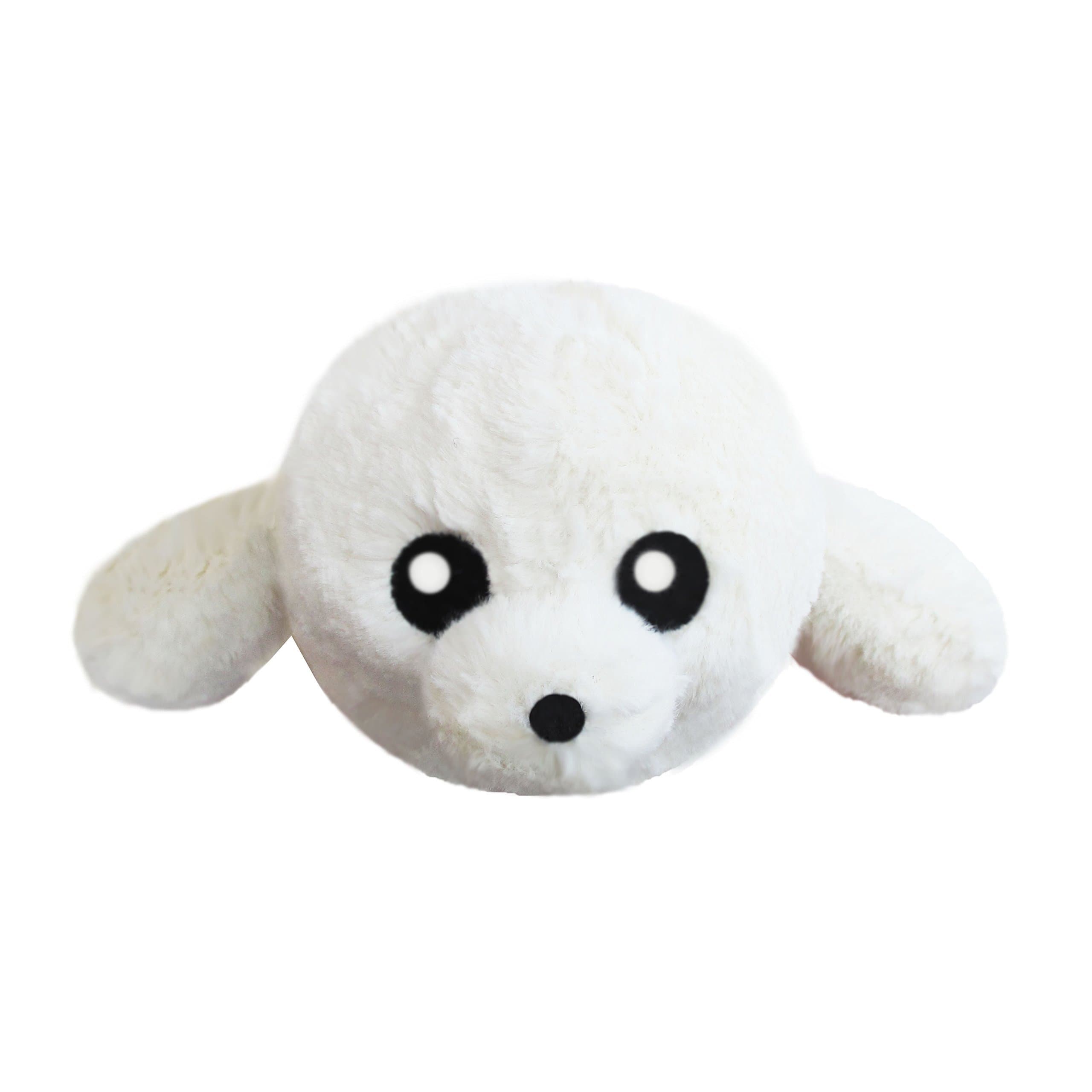 Plush white seal hand made stuffed animal