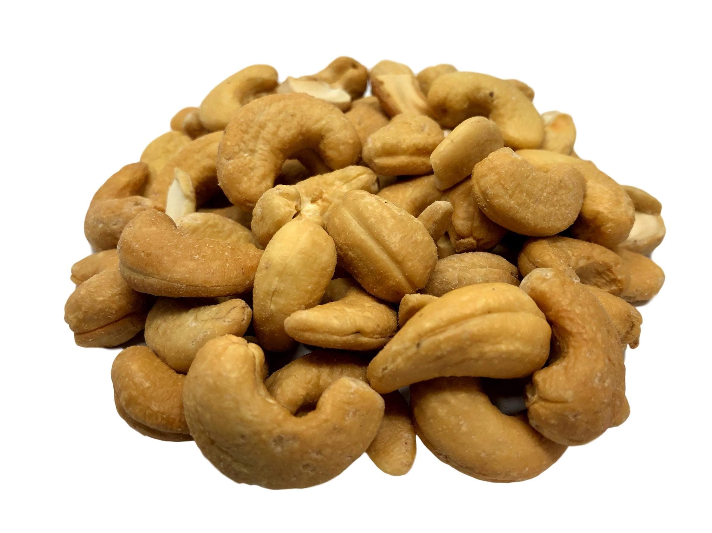 NUTS U.S. – Roasted and Unsalted Cashews | Whole Kernels (80%) and Pieces | Just Right Crispy and Delicious | Natural Cashews!!! (2 LBS)