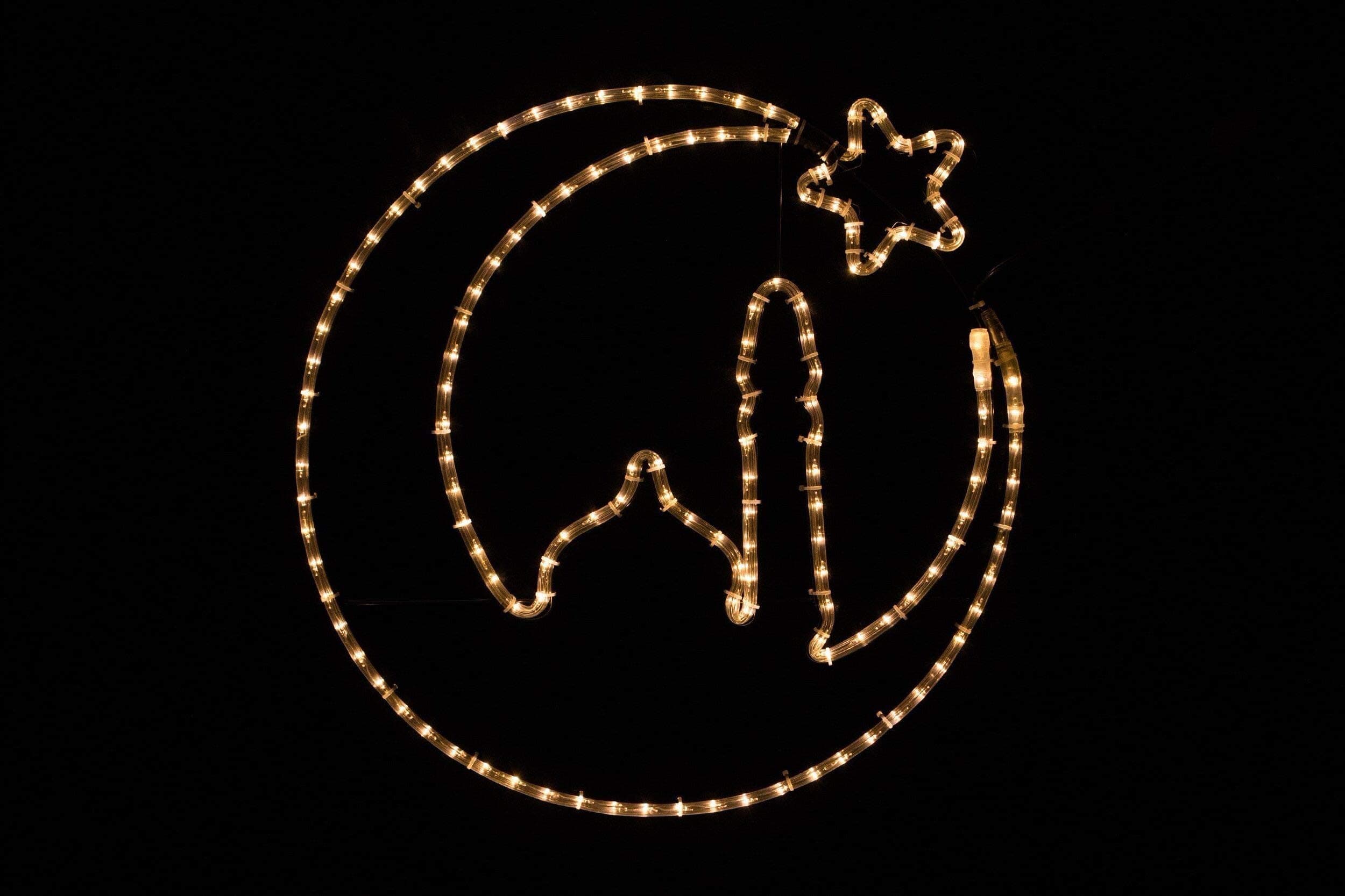 Days of Eid Crescent Helal Light - Gold