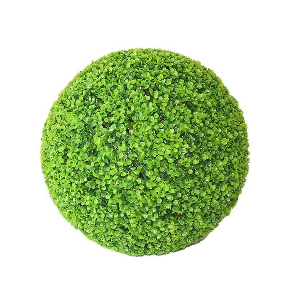 KATURN Green Artificial Plastic Grass Topiary Hanging Ball Decoration For Home Wedding Green plant size A-12CM