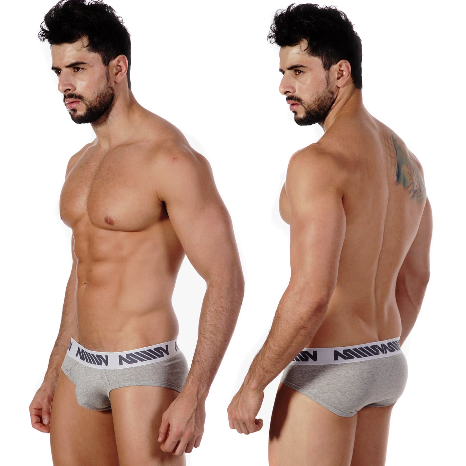 METROMALEWEAR Men's Core Hip Brief Grey