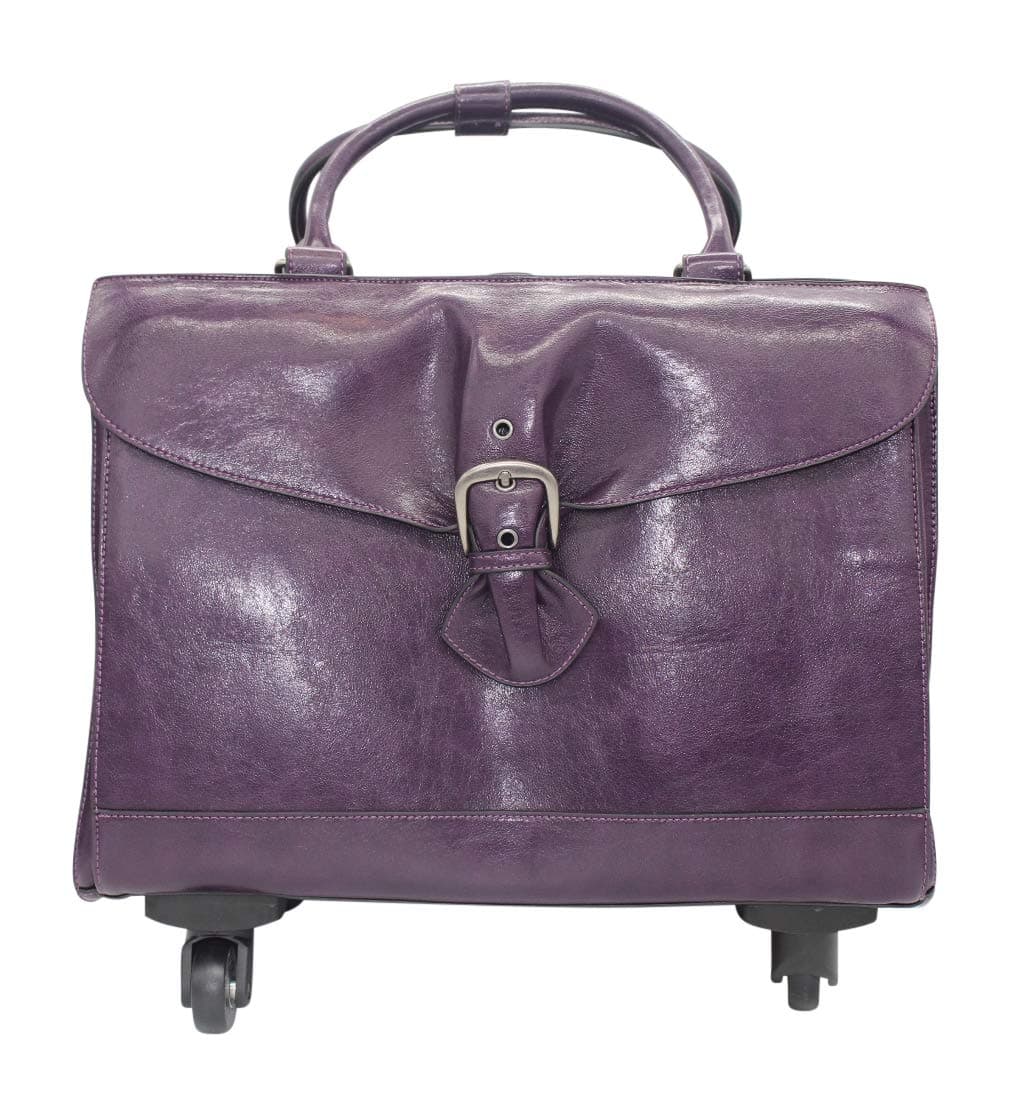 Simply Noelle Cinched Roller Bag, Eggplant