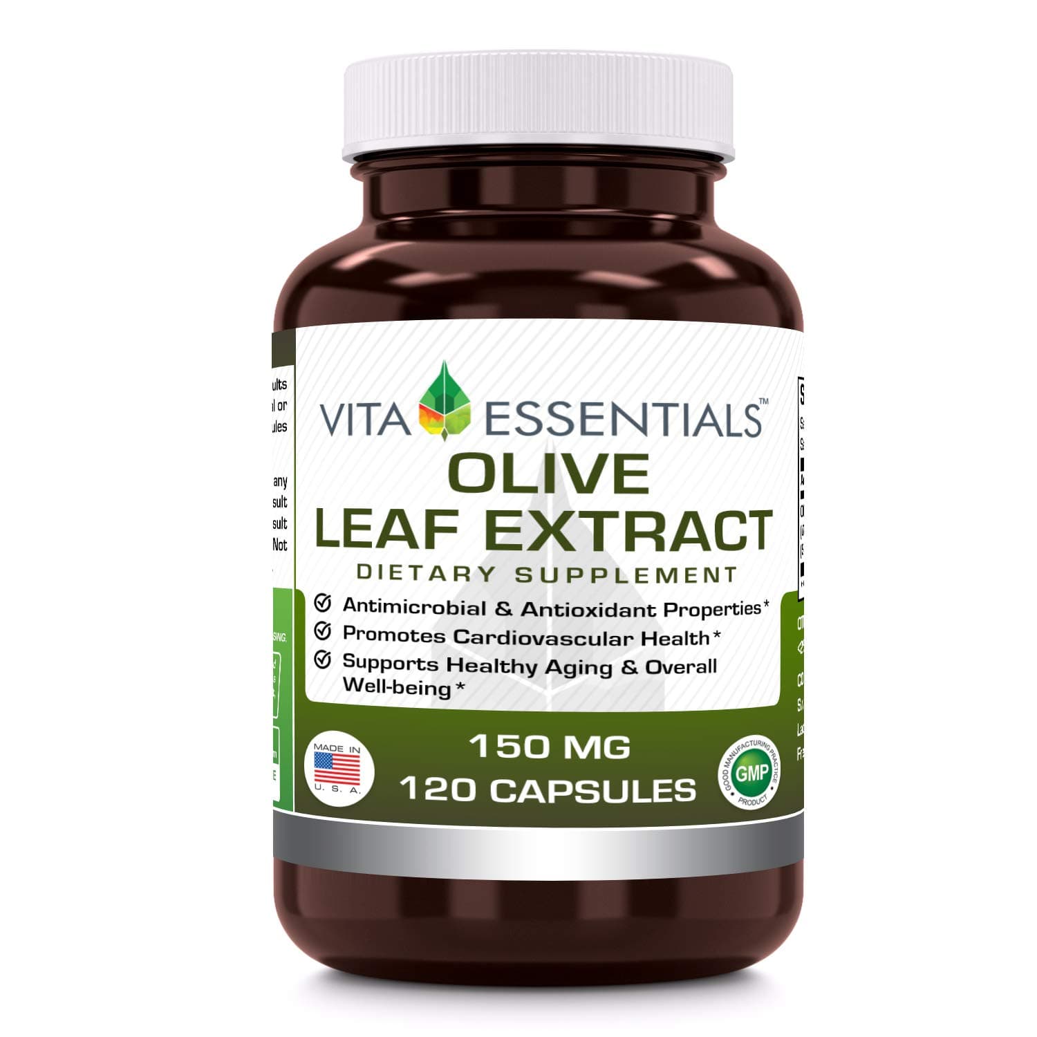Vita Essentials Olive Leaf Extract Capsules, 150 Mg, 120 Count
