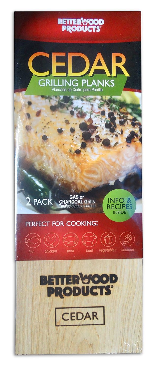 Better Wood Products Cedar Grilling Planks, 2-Pack