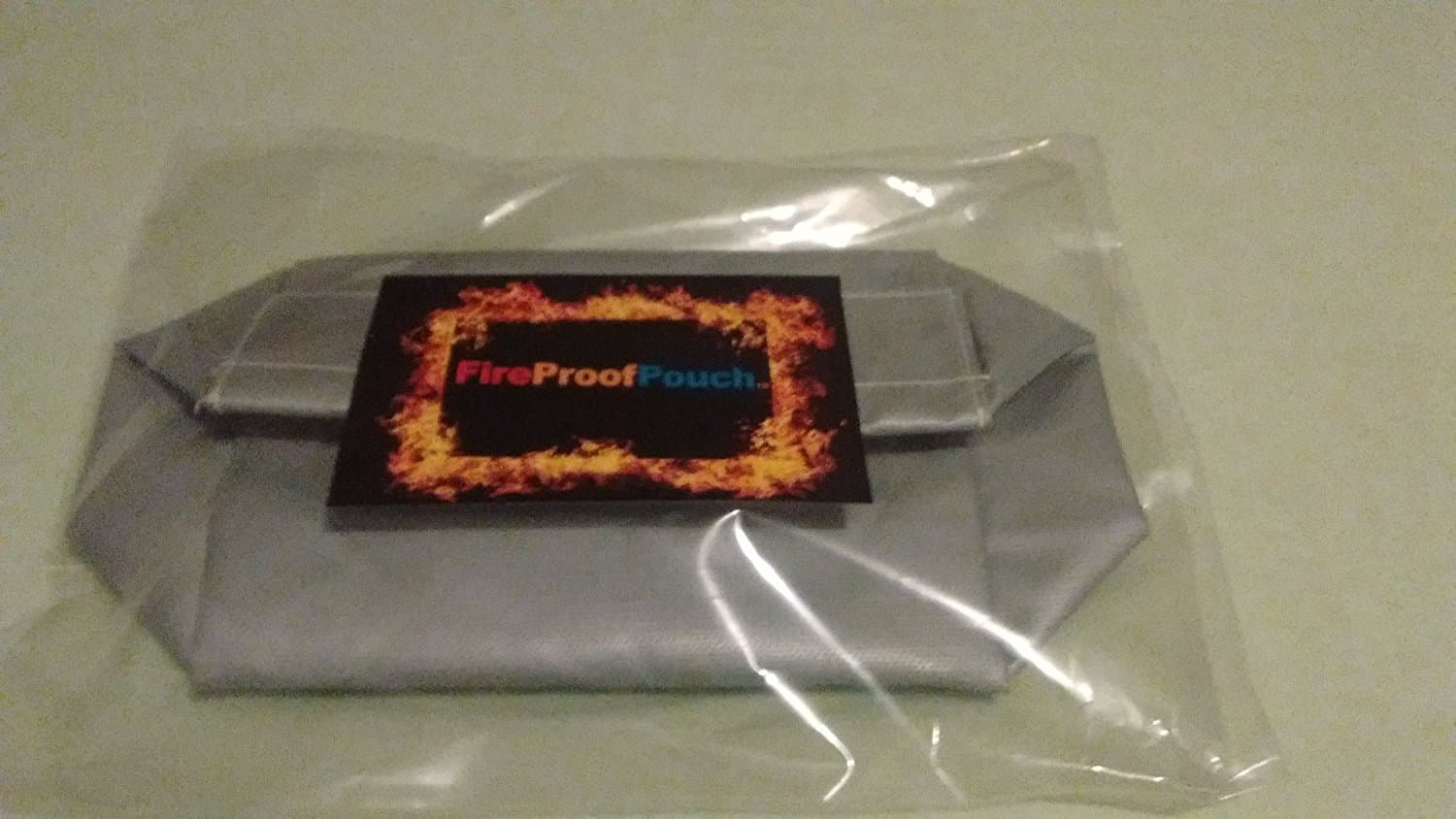 "FIRE PROOF POUCH" Big Size 18"x 13"x 4" Fire Resistant material,Fits in a Safe,Protects your vital documents up to 1200 degrees.