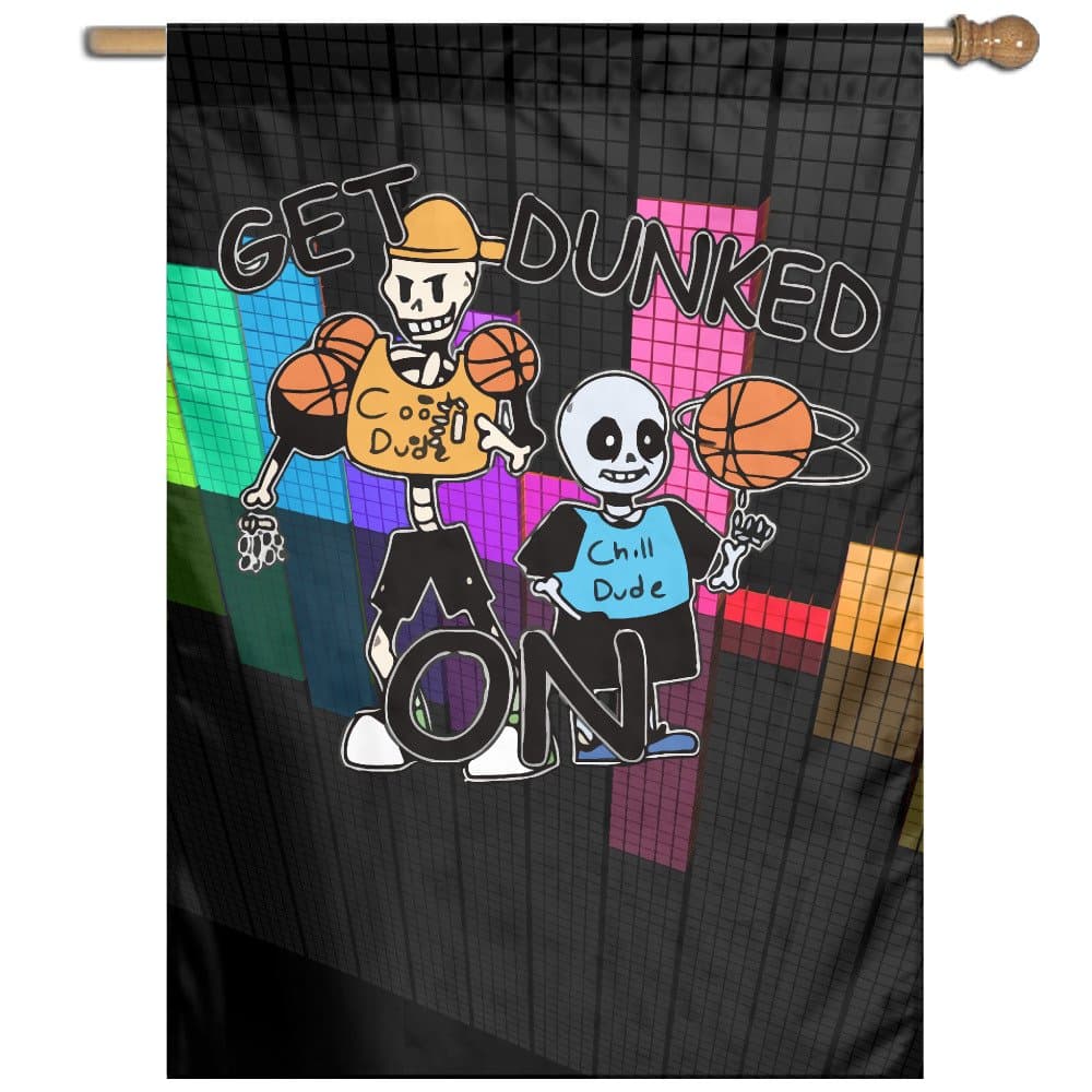 Undertale Sans Get Dunked On Game Flag Home Garden Flags