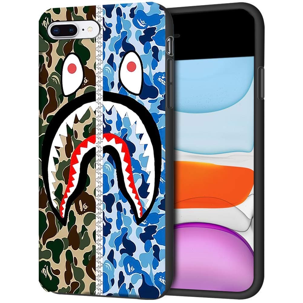 bape camo flag for iPhone 6/6s Black Case