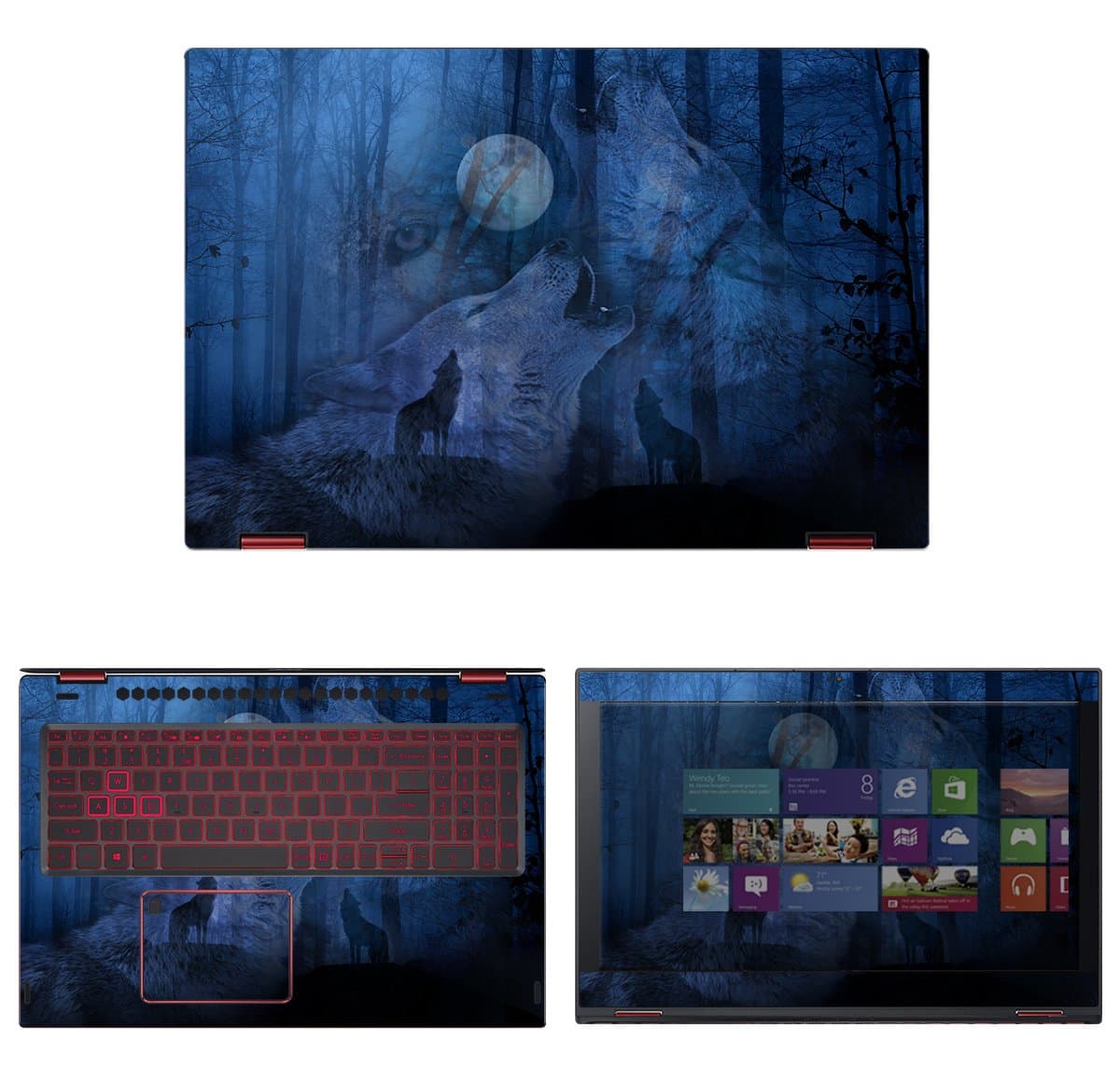 decalrus - Protective Decal Wolves Skin Sticker for Acer Nitro 5 Spin NP515-51 (15.6" Screen) case Cover wrap ACnitro5_Spin_NP515-51-121