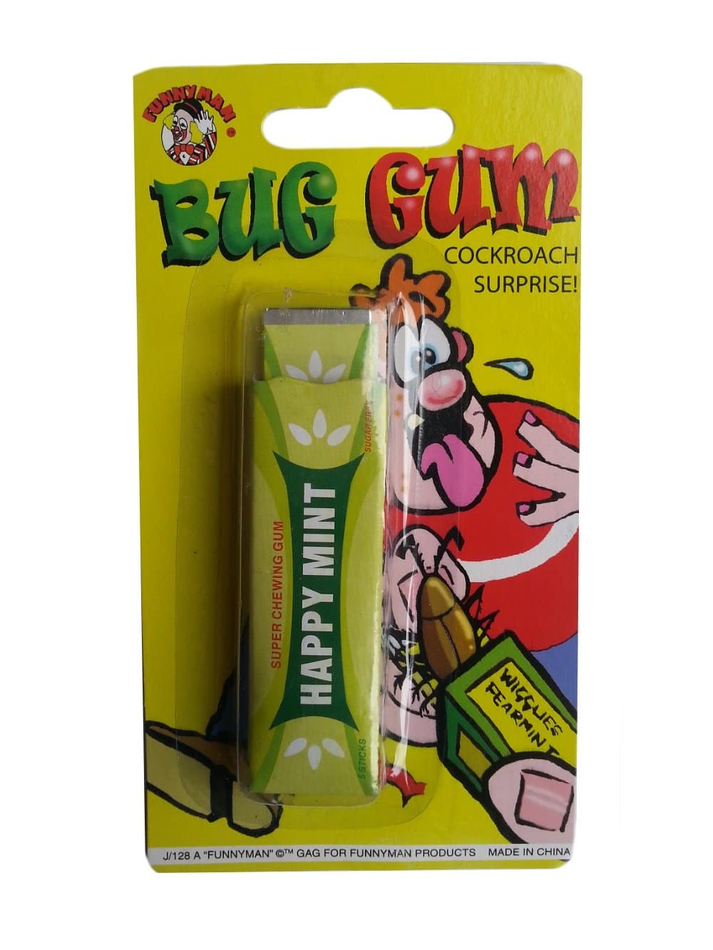 Stinkyface Snappy Bug Gum - Funny Childrens Trick sweets Evil Jokes Party Bag Fillers
