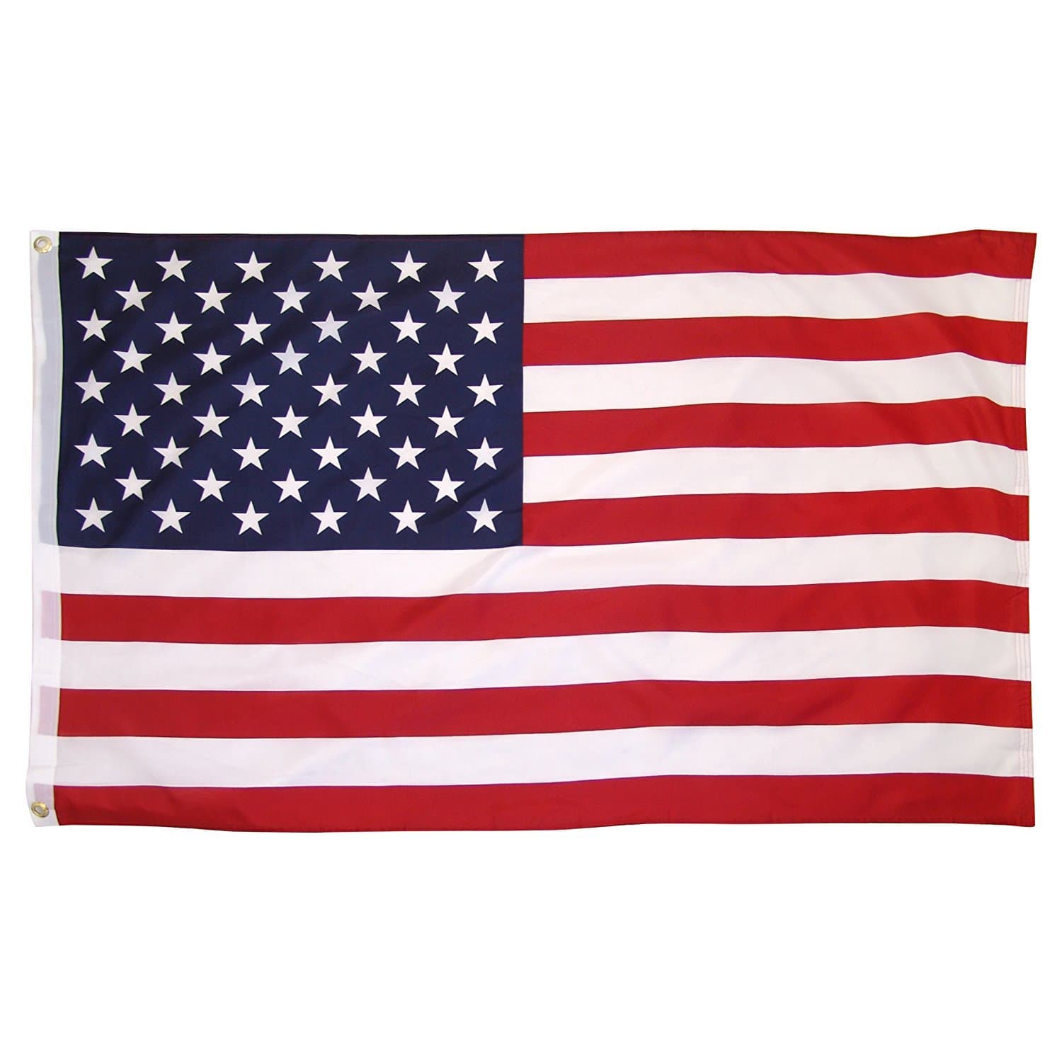 Online Stores Printed Polyester US Flag with Grommets,3 by 5-Feet (3 PACK)