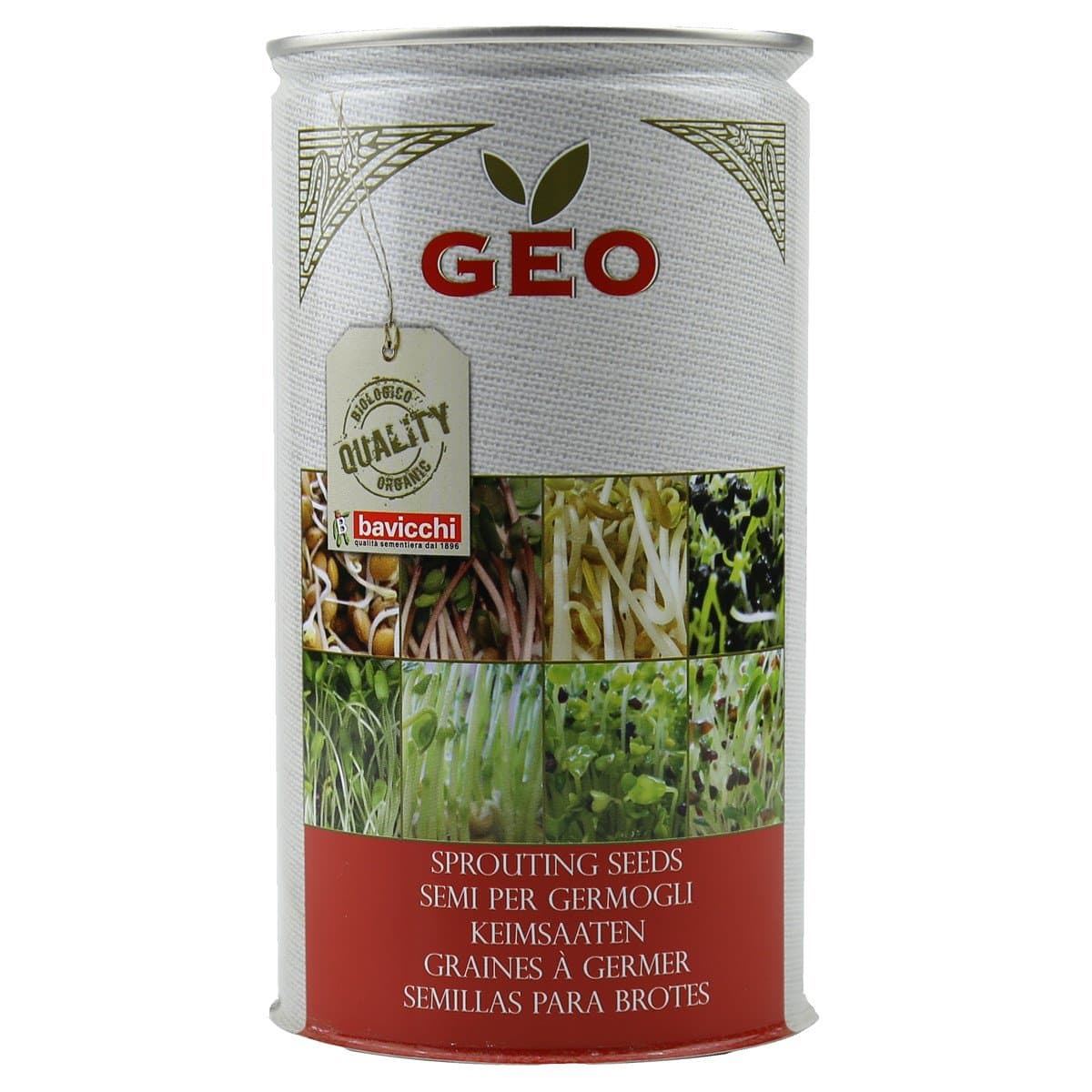 Geo VPR0260 "Leek Sprouting" Seeds Can - Brown