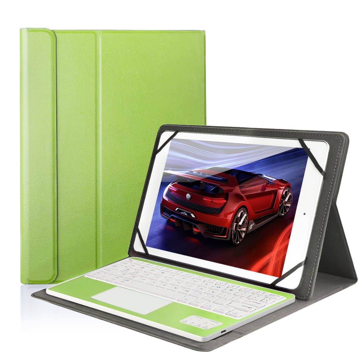 Besmall Bluetooth Keyboard Case with Touch Pad for Samsung Galaxy Tab A SM-T580NZKAXAR 10.1-Inch