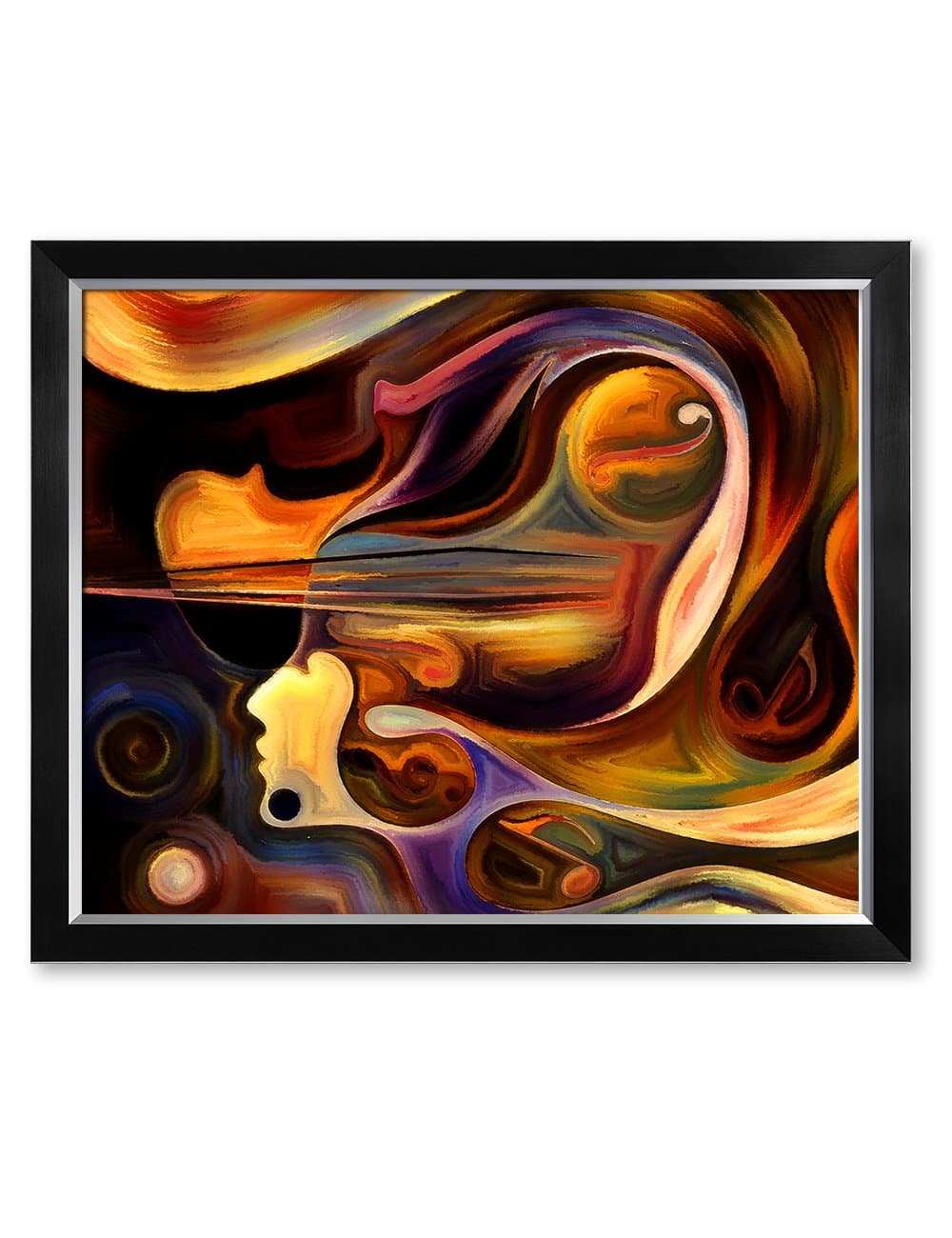 DECORARTS - Abstract Art( Inner Melody series), Giclee Prints abstract modern canvas wall art for Wall Decor. 30x24", Framed Size: 33x27"
