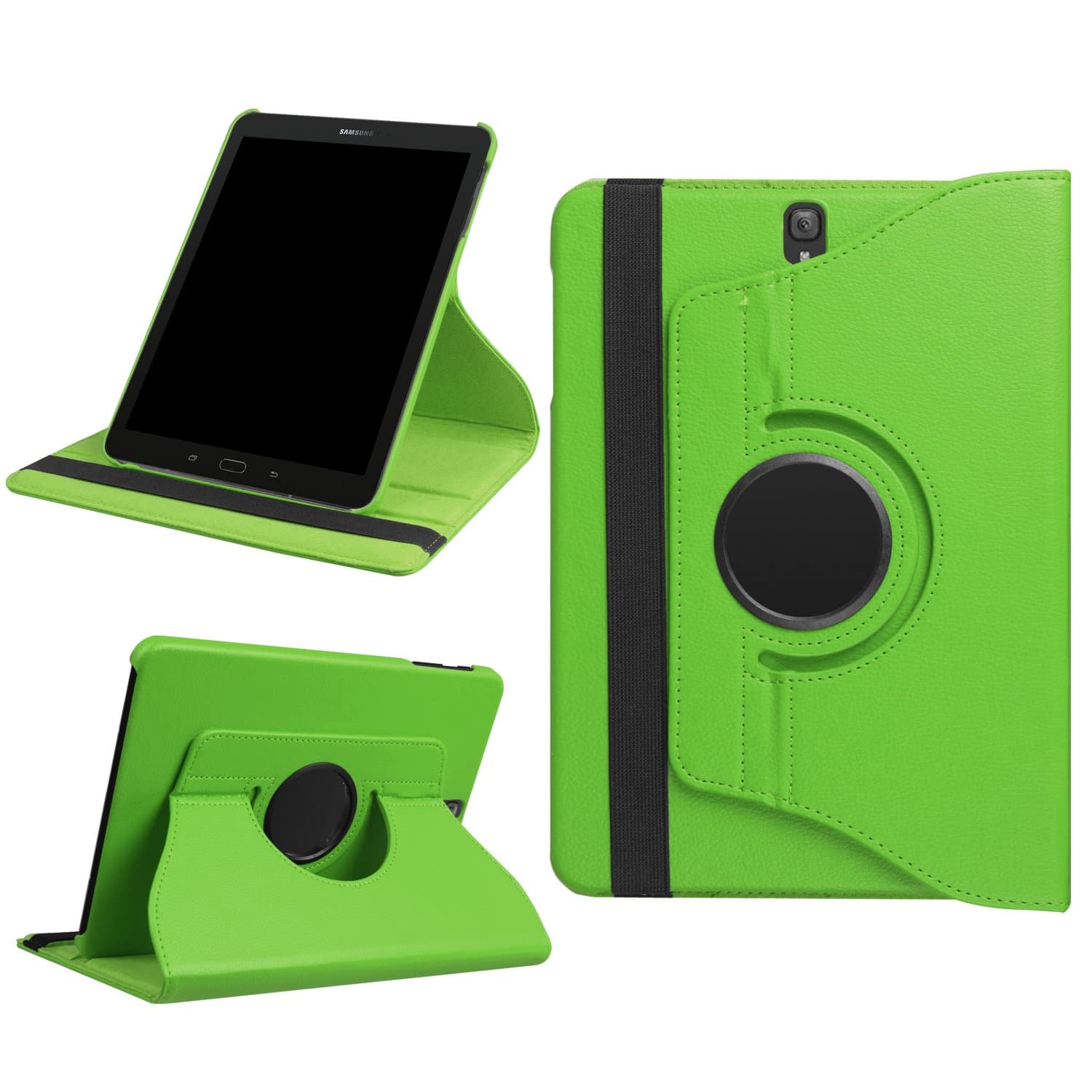 Samsung Galaxy Tab S3 9.7 Case - Housailei Rotating 360 Degree Swivel Stand Case Auto Sleep/Wake Cover for Samsung Galaxy Tab A 9.7-inch Tablet SM-T820 / SM-P825 (Green)
