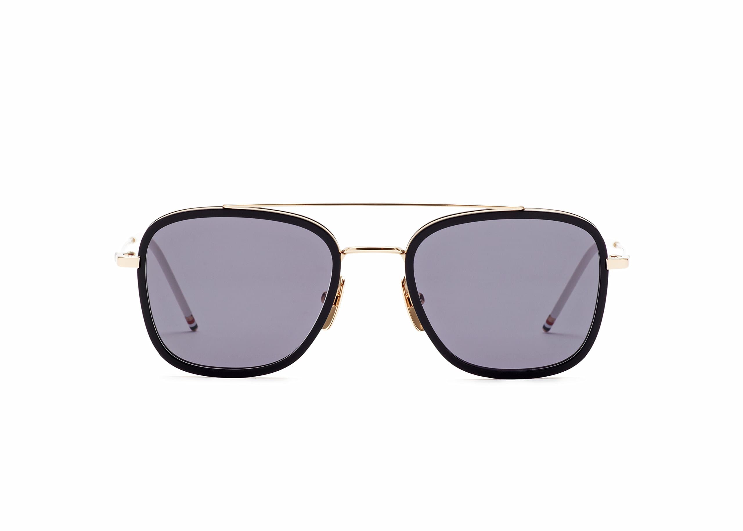 Thom Browne Tb-800a Black Gold Sunglasses Size 51